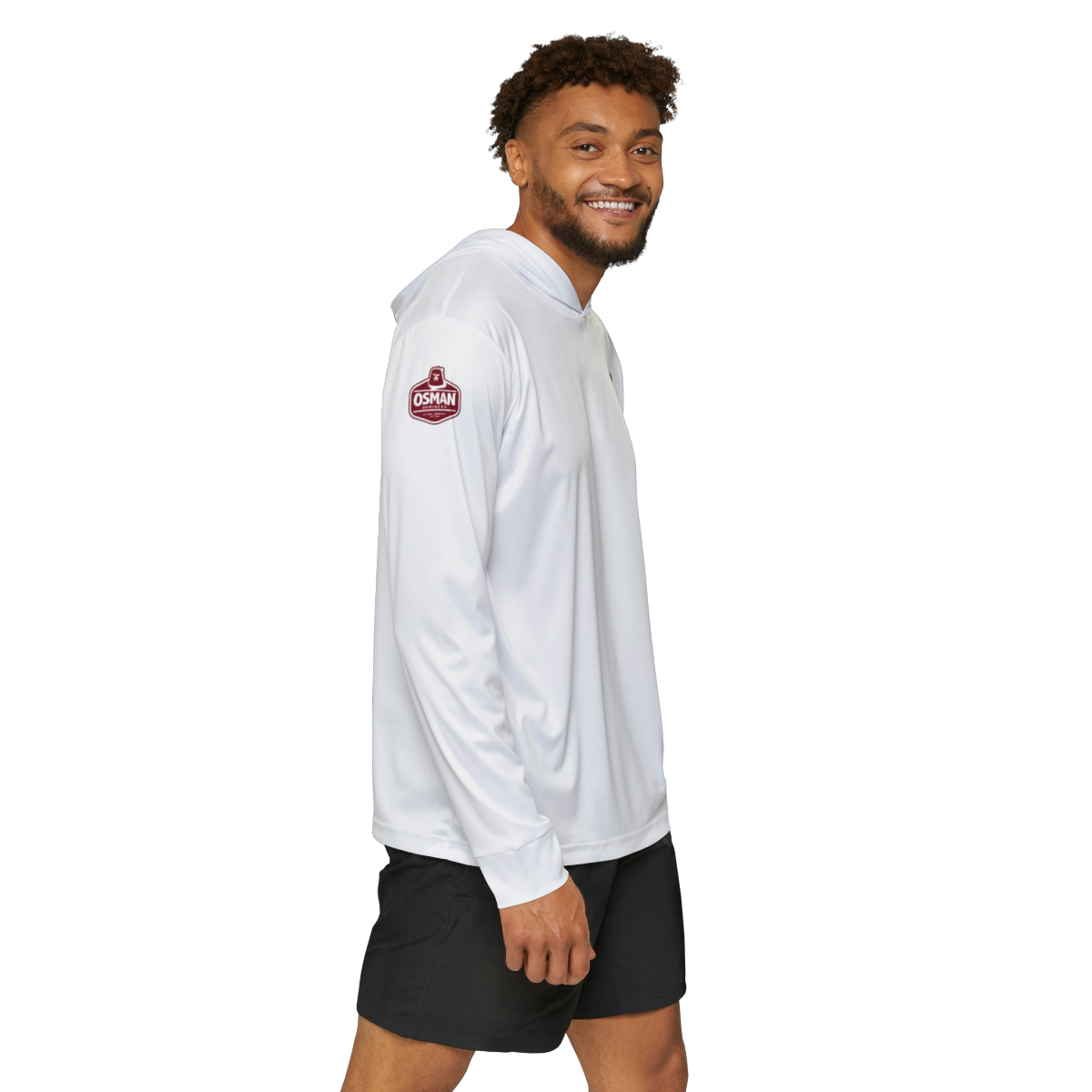 Osman Shrine Men's Sports Warmup Hoodie (White) - Image 6