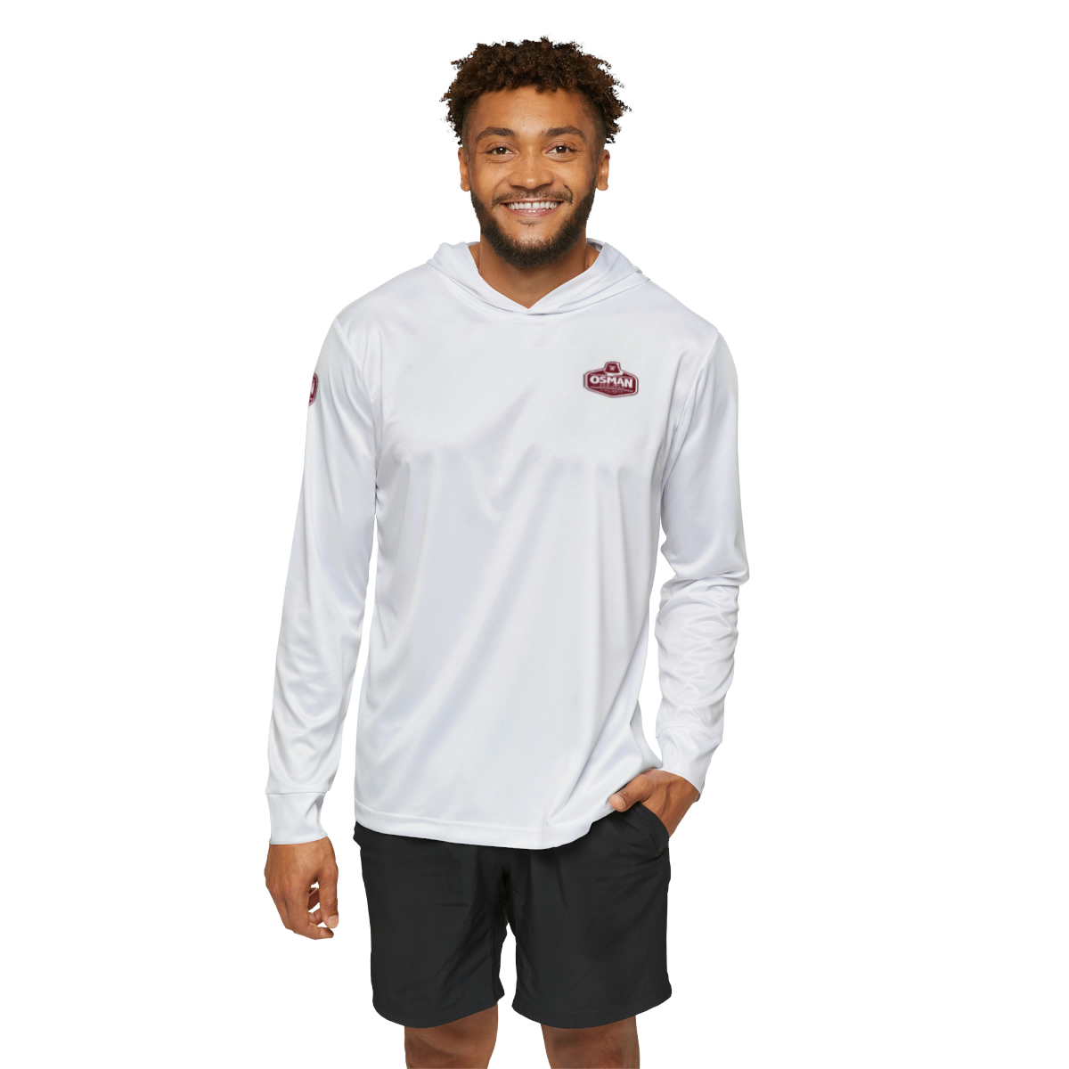 Osman Shrine Men's Sports Warmup Hoodie (White) - Image 3