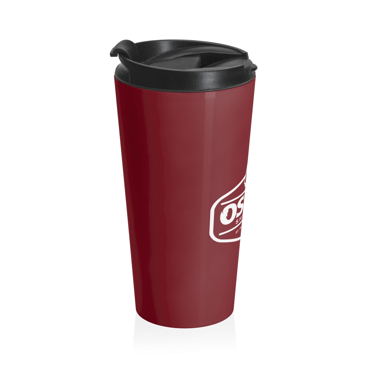 Osman Shrine Stainless Steel Travel Mug (Shrine Red) - Image 3