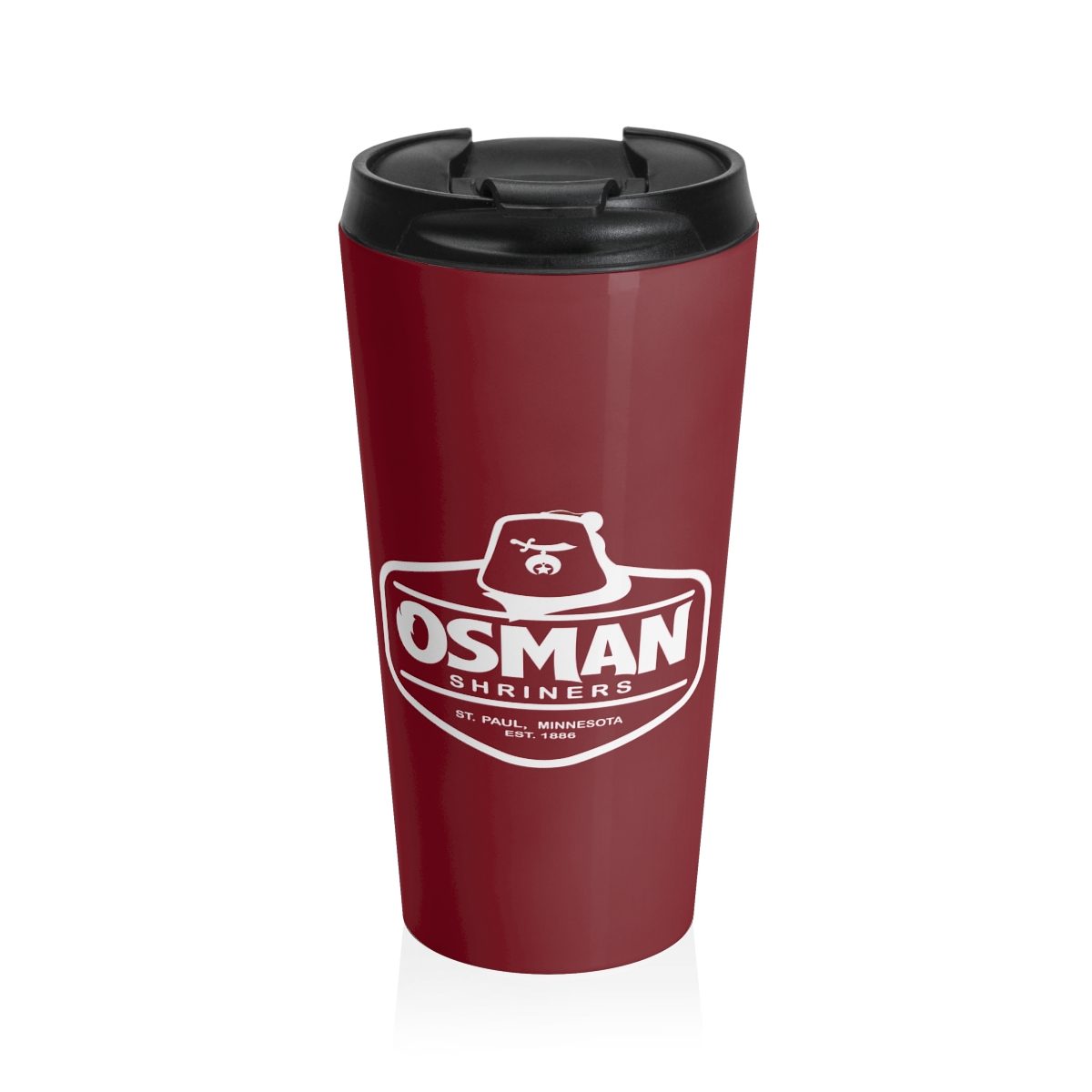Osman Shrine Stainless Steel Travel Mug (Shrine Red)