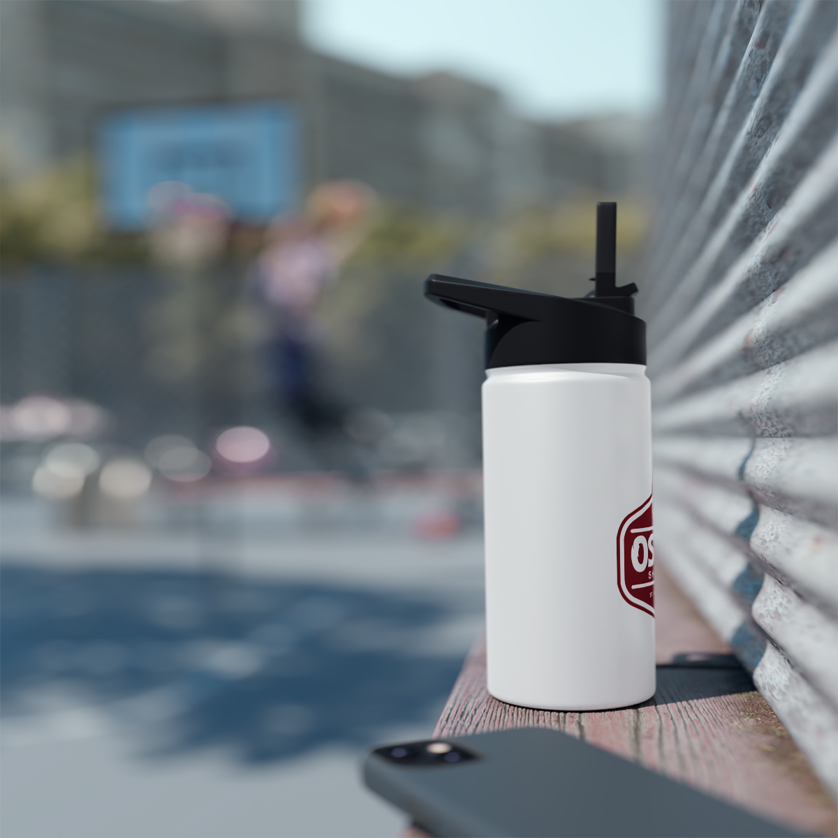 Osman Shrine Stainless Steel Water Bottle, Standard Lid (White) - Image 13