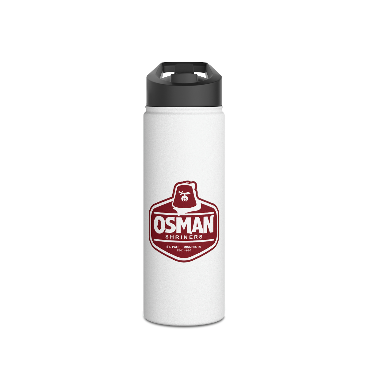 Osman Shrine Stainless Steel Water Bottle, Standard Lid (White) - Image 15