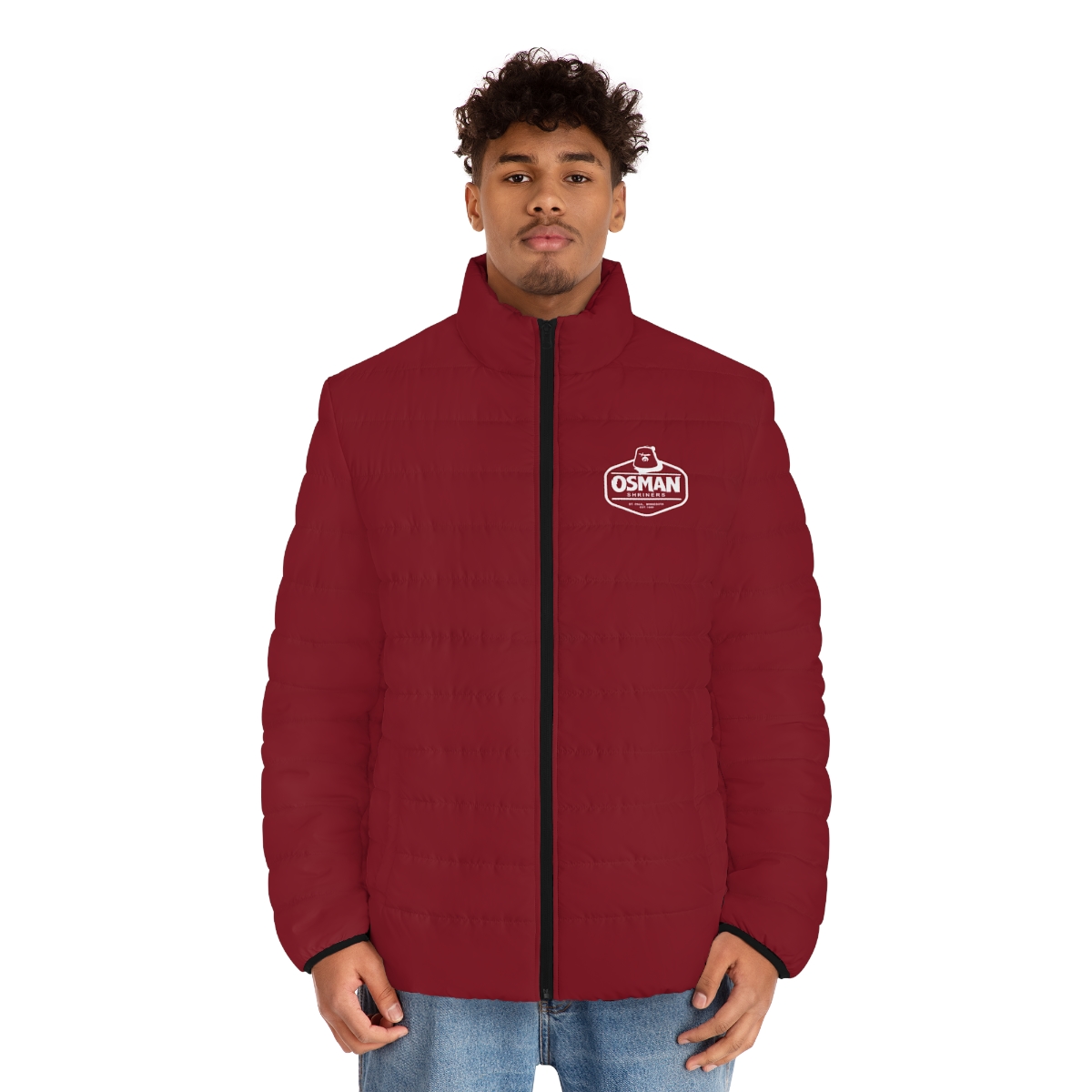 Osman Shrine Custom Puffer Jacket (Shrine Red) - Image 3