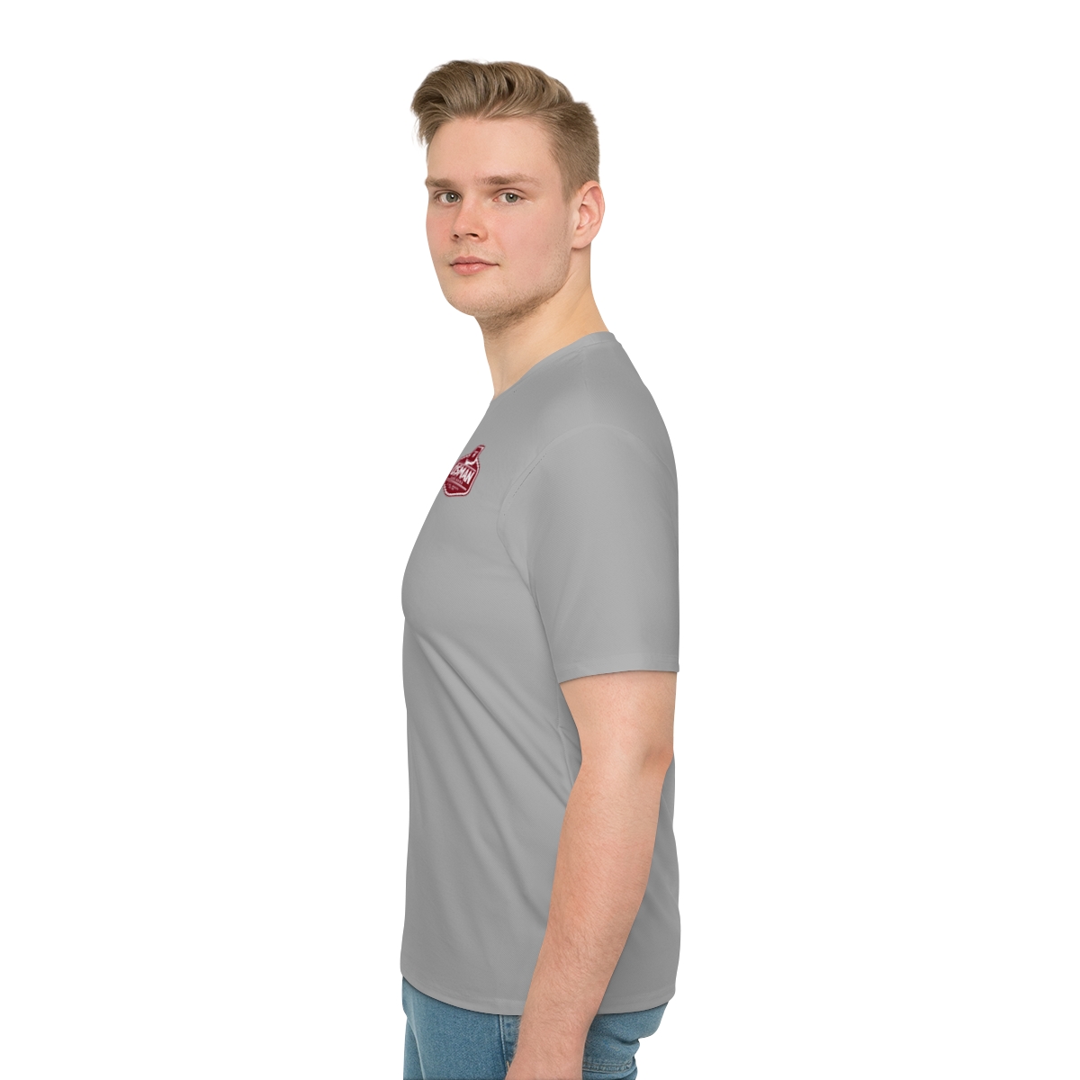 Osman Shrine Men's Loose T-shirt (Light Grey) - Image 6