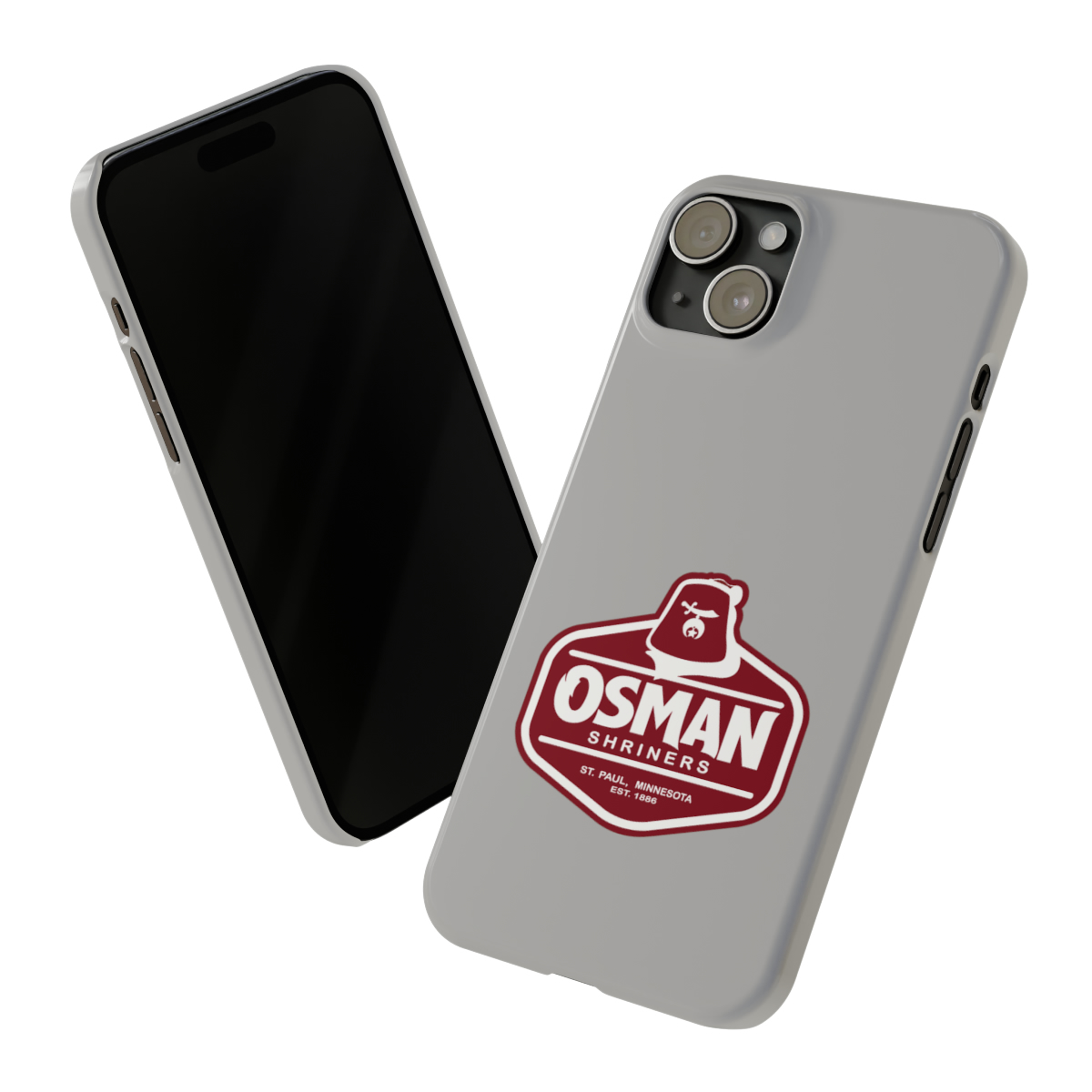 Osman Shrine Slim Phone Case Light Grey - Image 75