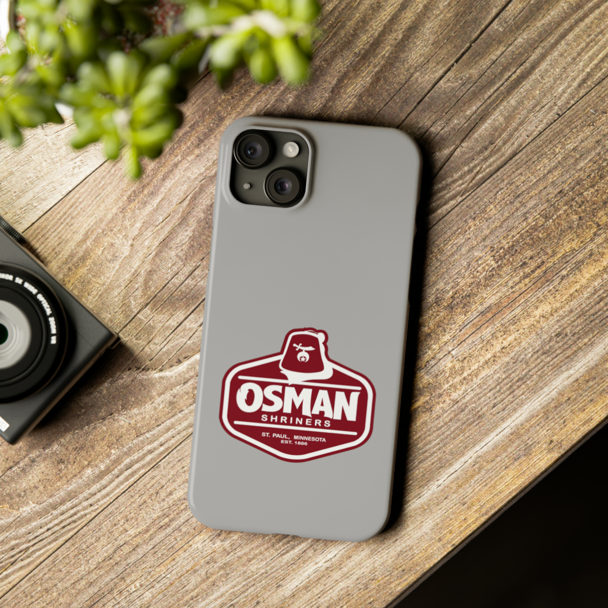 Osman Shrine Slim Phone Case Light Grey - Image 76