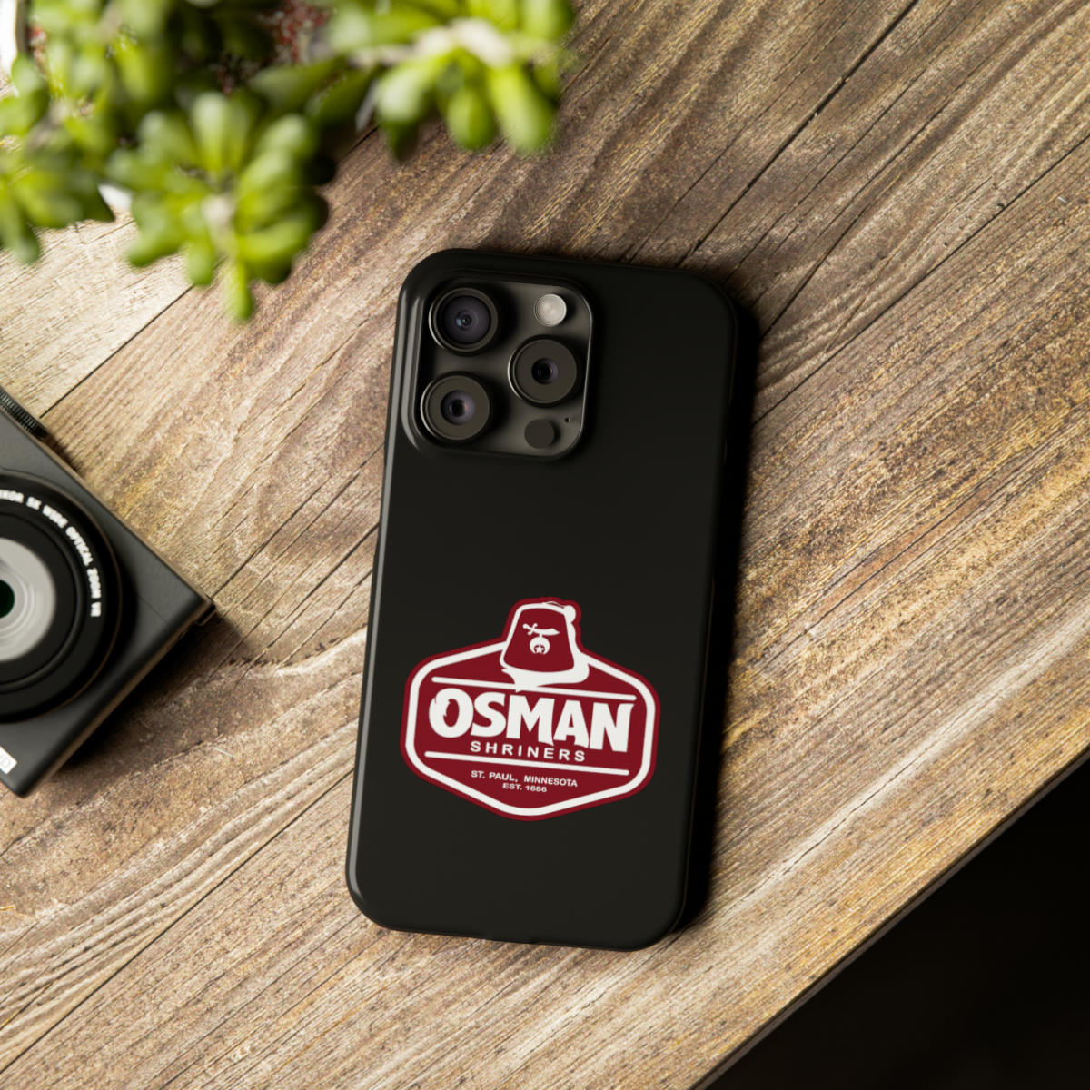 Osman Shrine Slim Phone Case Black - Image 79