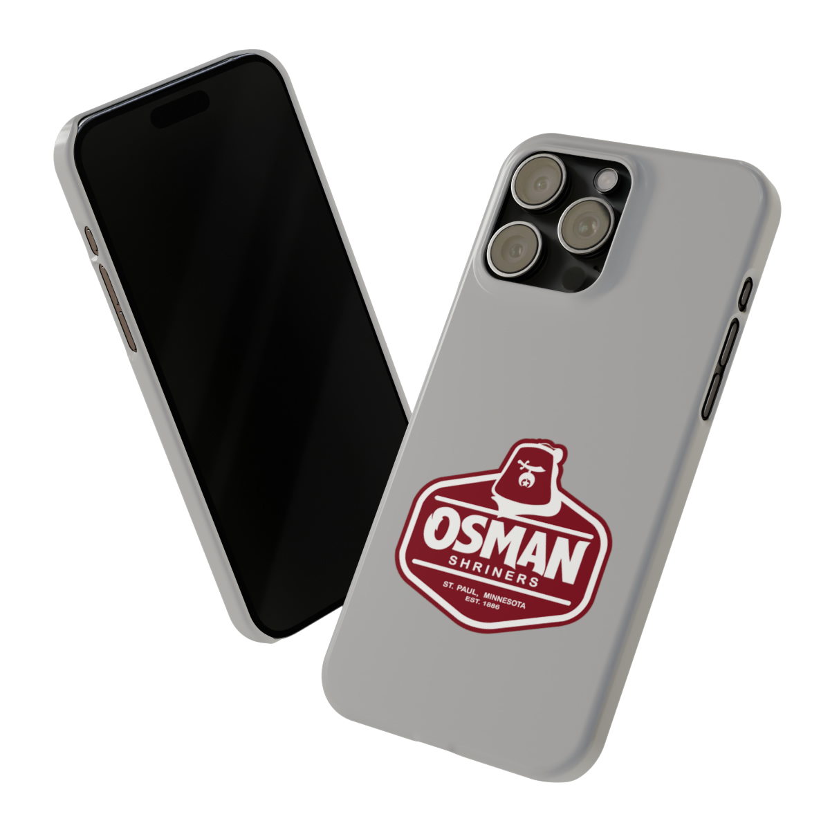 Osman Shrine Slim Phone Case Light Grey - Image 81