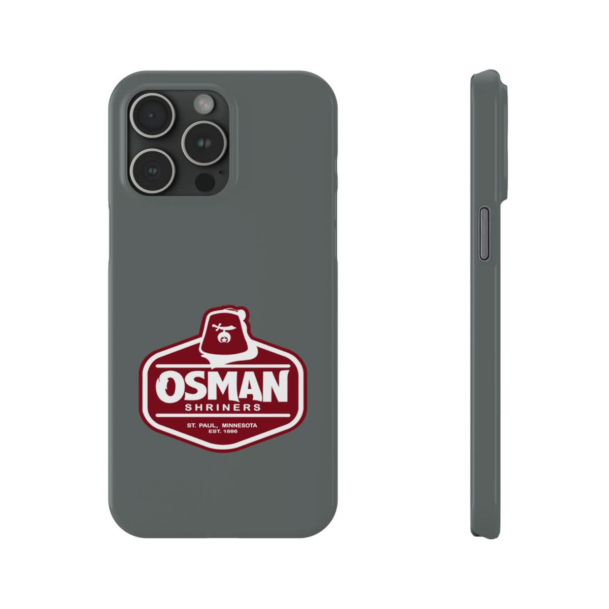 Osman Shrine Slim Phone Case Dark Grey - Image 80