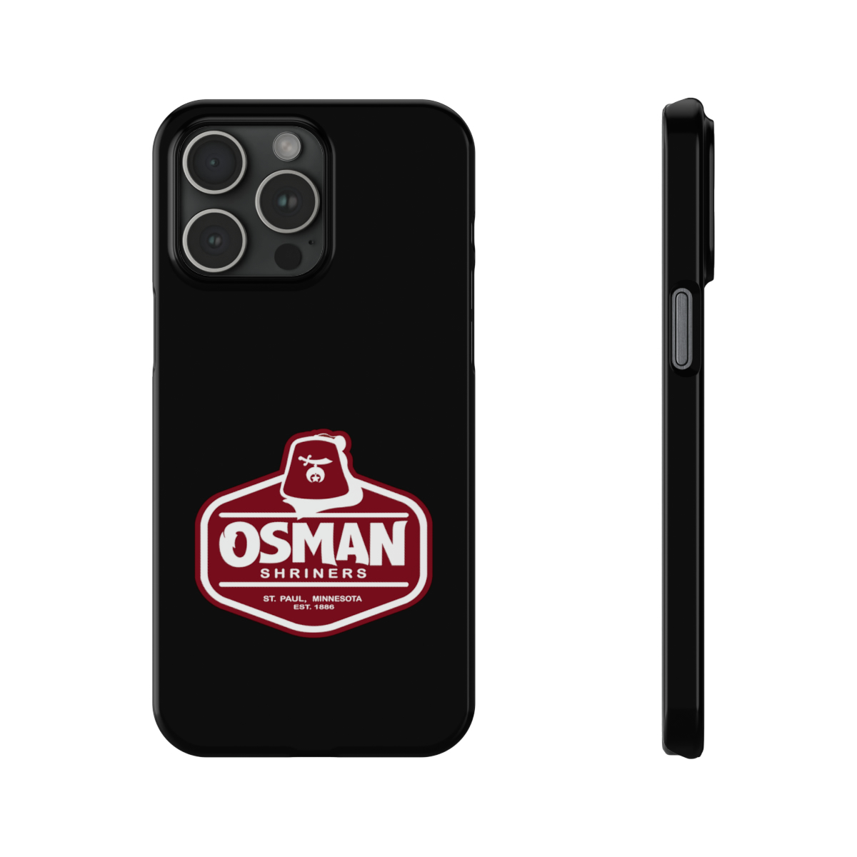 Osman Shrine Slim Phone Case Black - Image 80