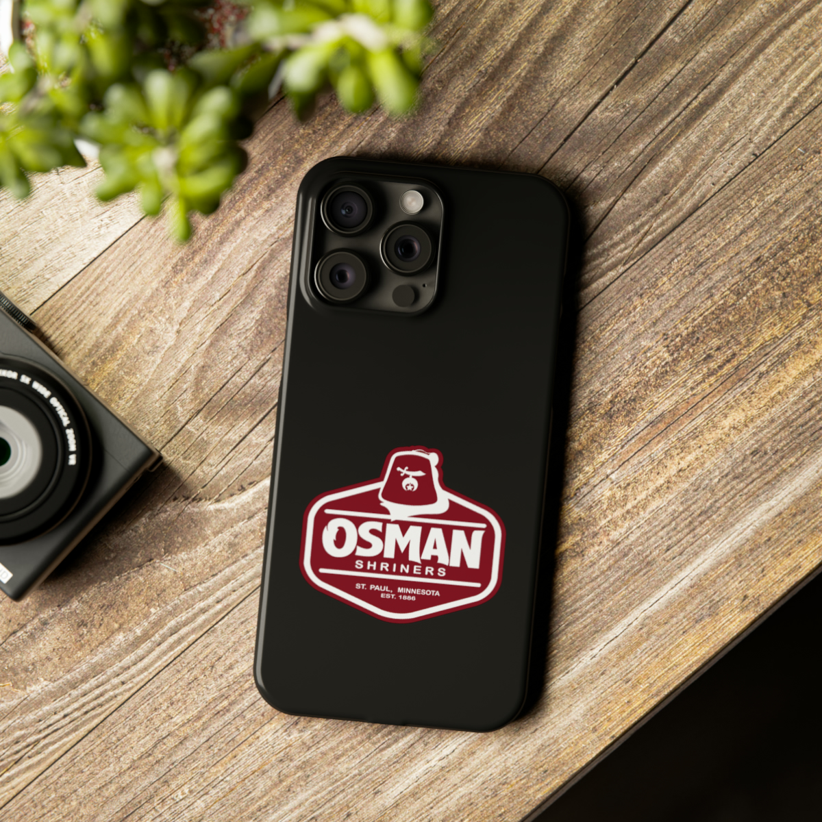 Osman Shrine Slim Phone Case Black - Image 82