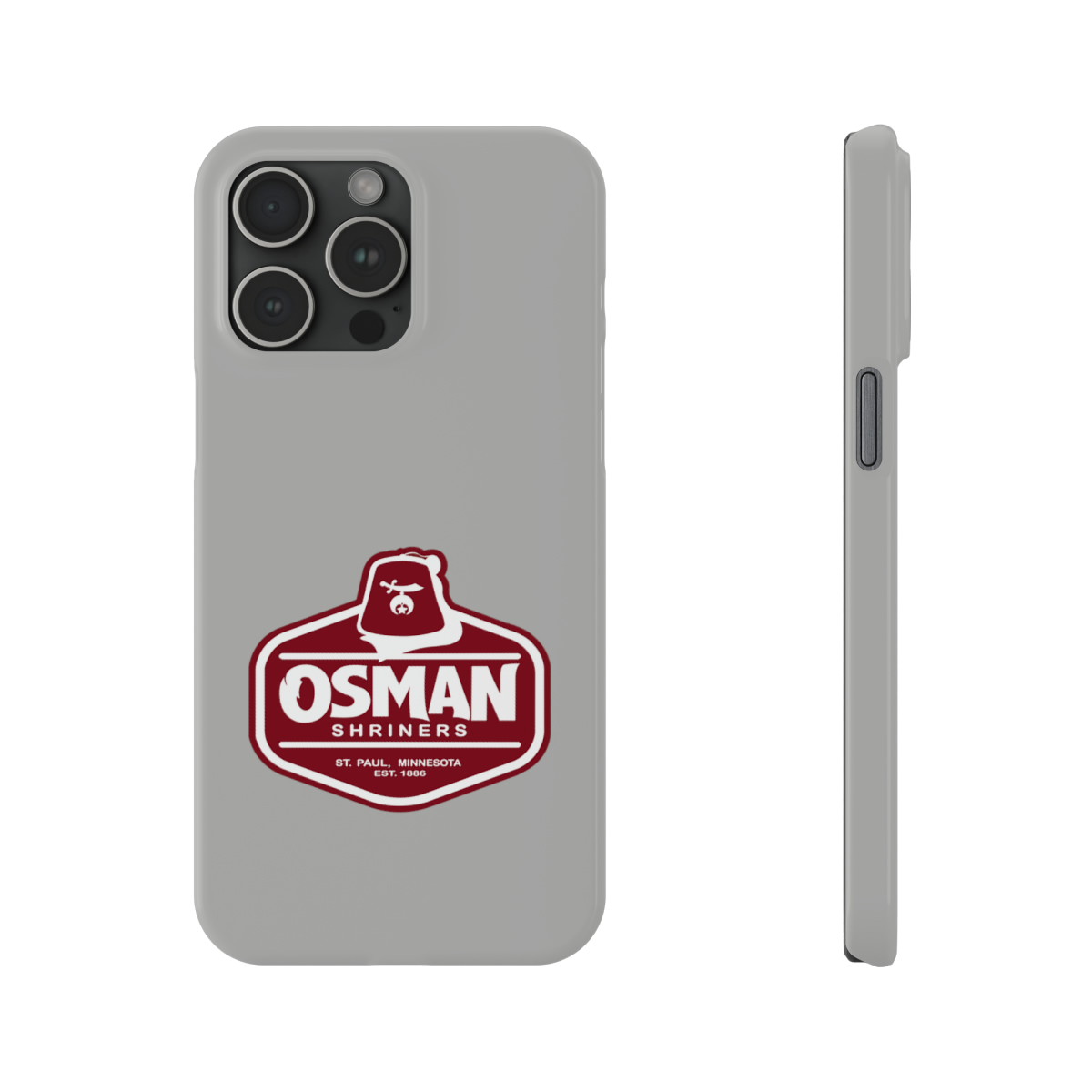 Osman Shrine Slim Phone Case Light Grey - Image 80
