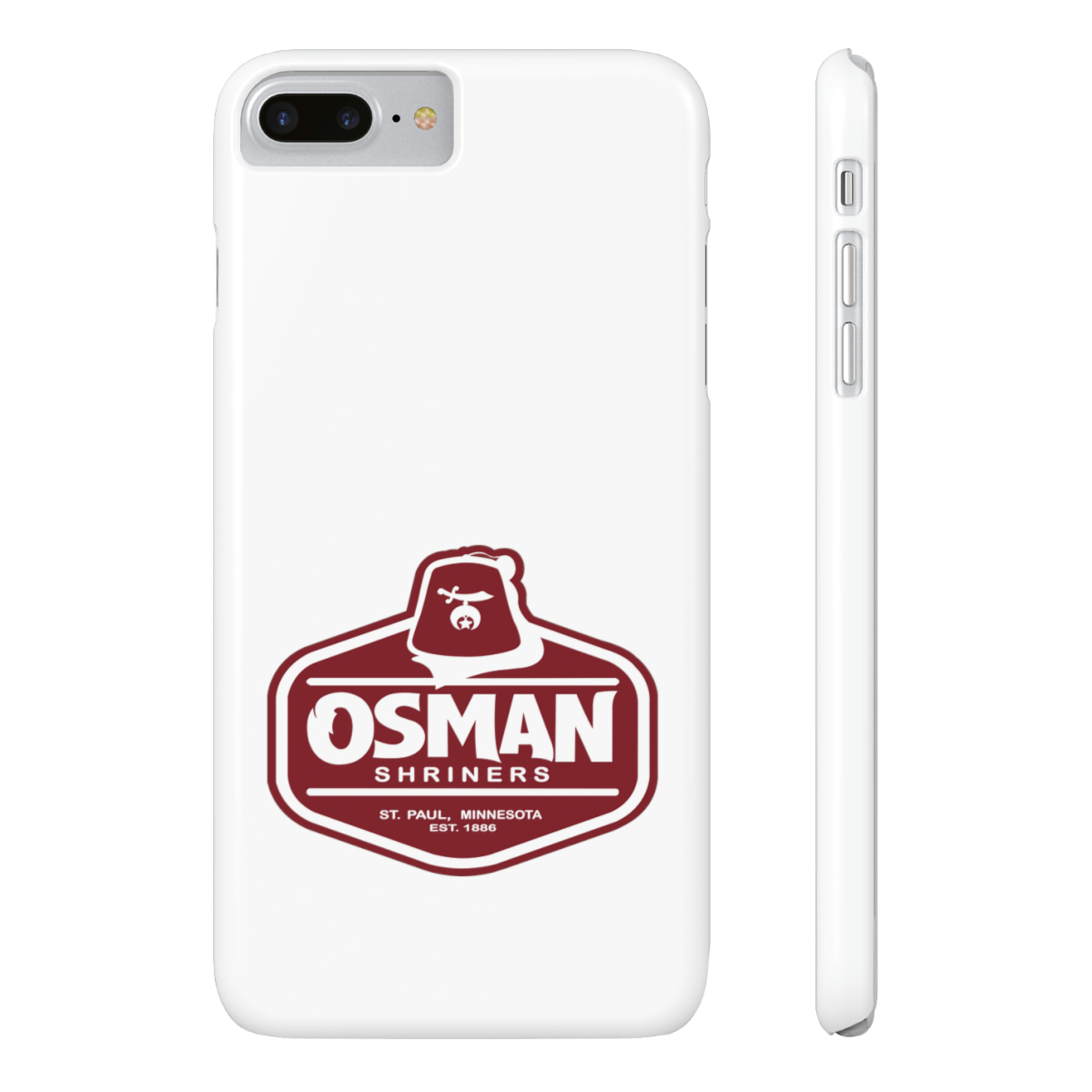 Osman Shrine Slim Phone Case White - Image 2