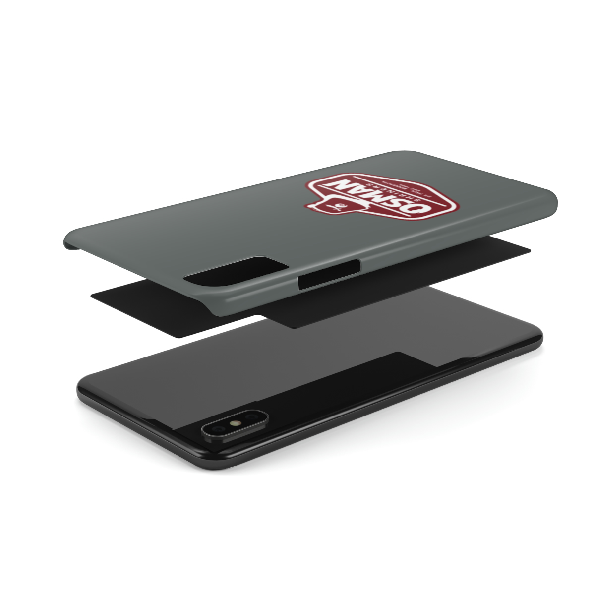 Osman Shrine Slim Phone Case Dark Grey - Image 4