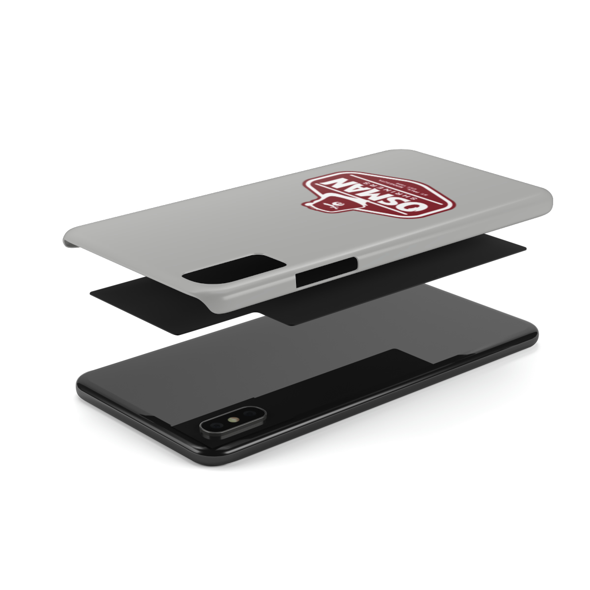 Osman Shrine Slim Phone Case Light Grey - Image 4