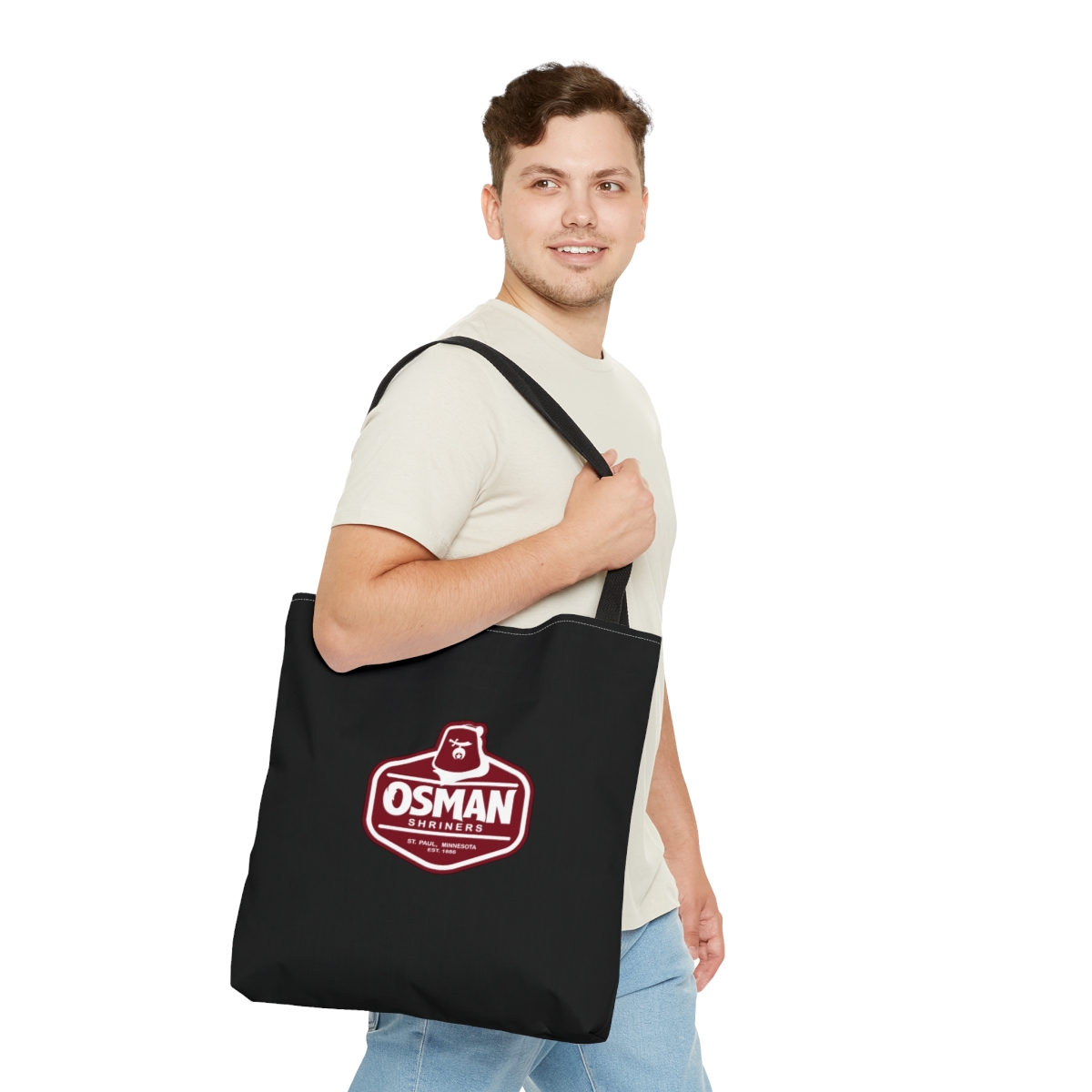 Osman Shrine Tote Bag (Black) - Image 3