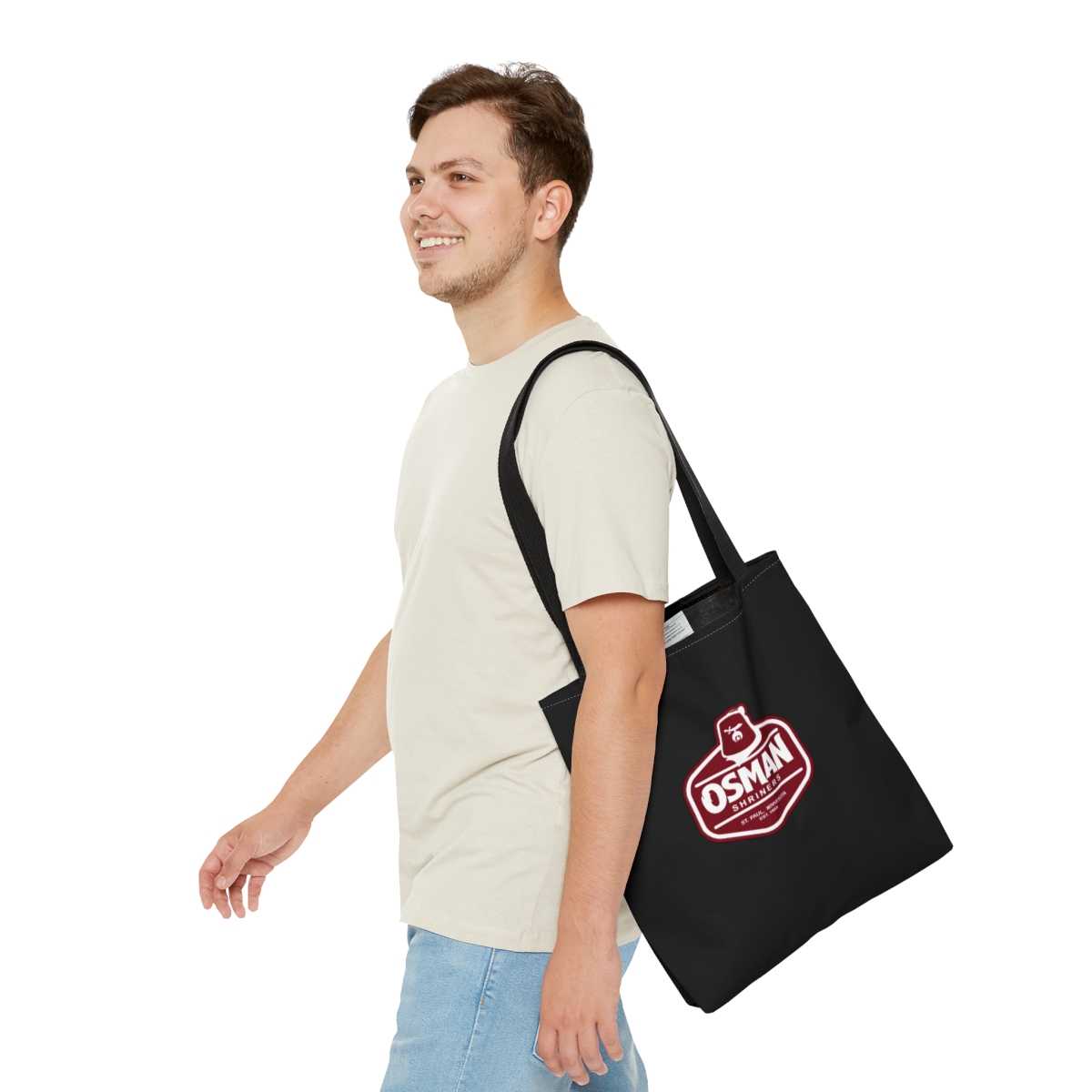 Osman Shrine Tote Bag (Black) - Image 11