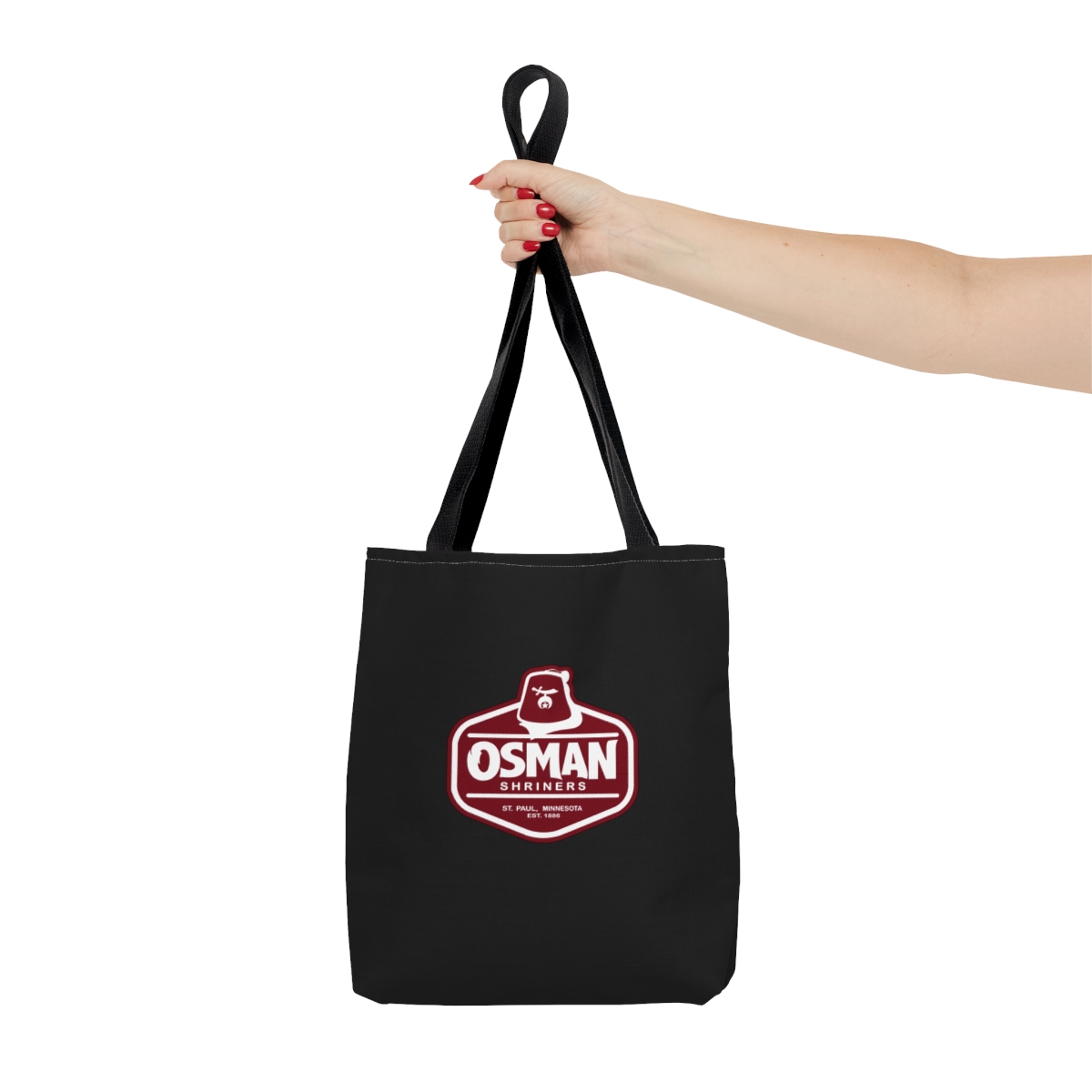 Osman Shrine Tote Bag (Black) - Image 7