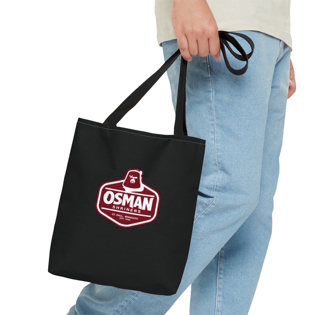 Osman Shrine Tote Bag (Black) - Image 8