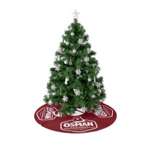 Osman Shrine Christmas Tree Skirt Shrine Red