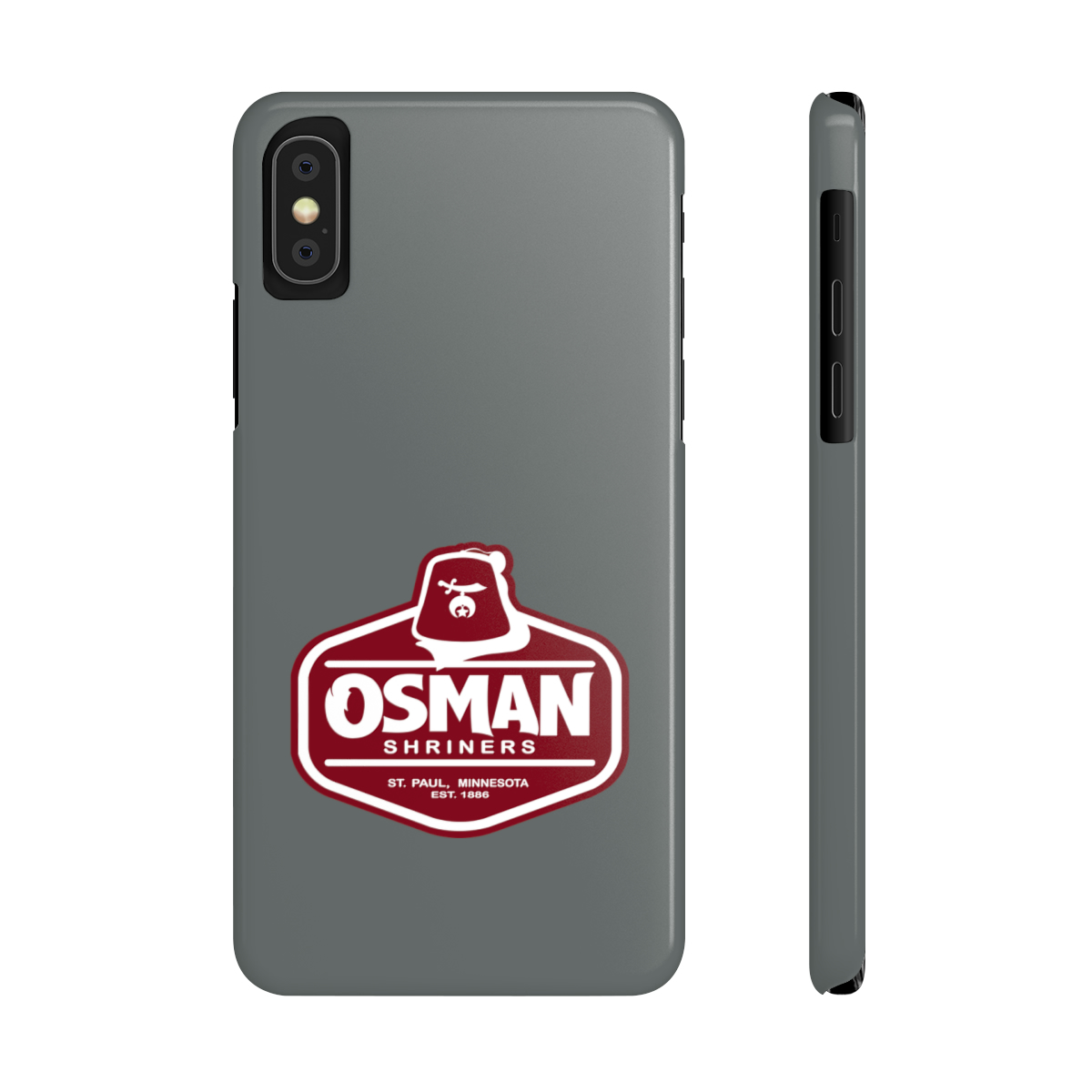 Osman Shrine Slim Phone Case Dark Grey - Image 10