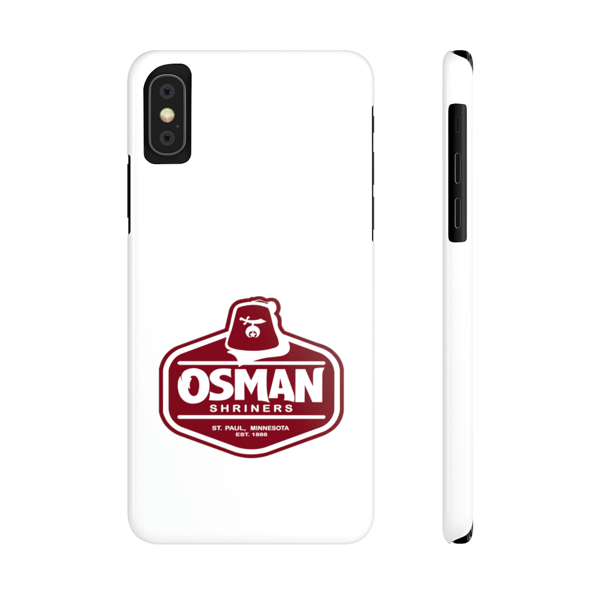 Osman Shrine Slim Phone Case White - Image 10
