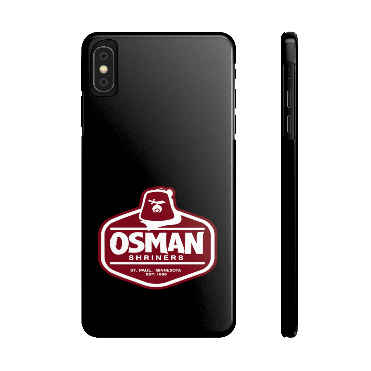Osman Shrine Slim Phone Case Black - Image 11