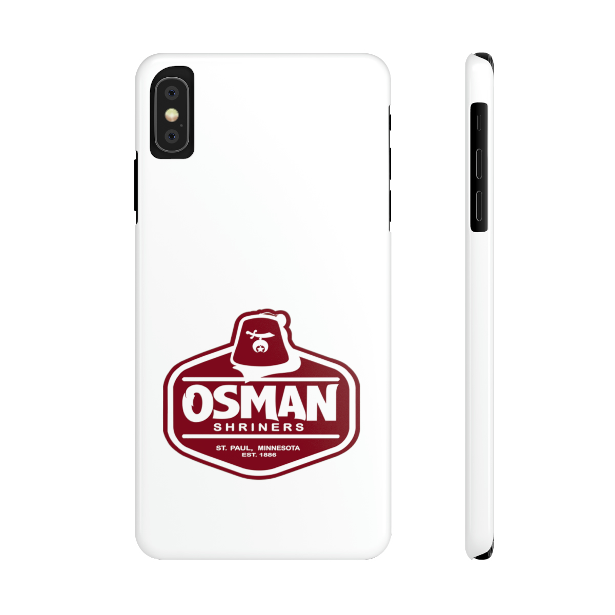 Osman Shrine Slim Phone Case White - Image 11
