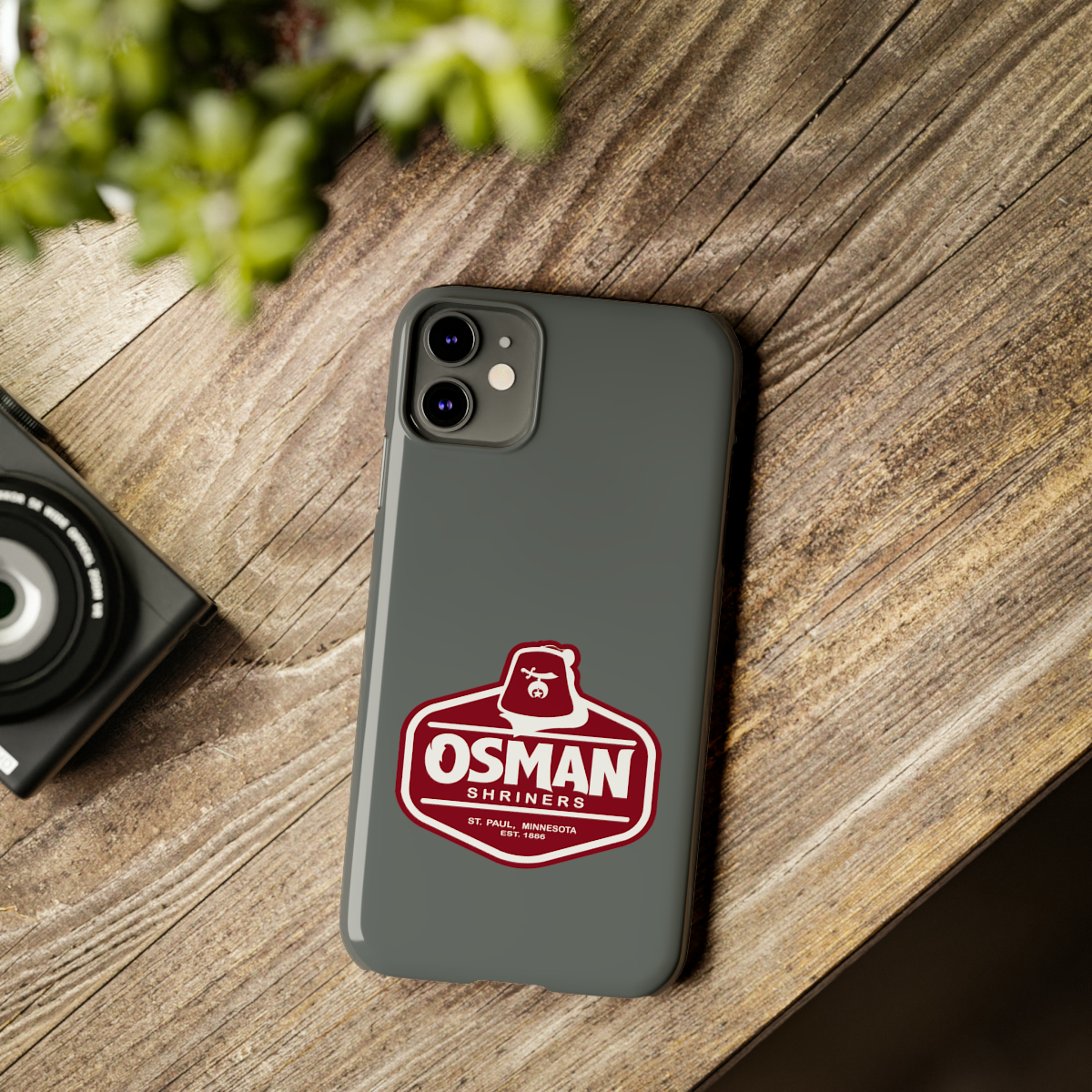 Osman Shrine Slim Phone Case Dark Grey - Image 16