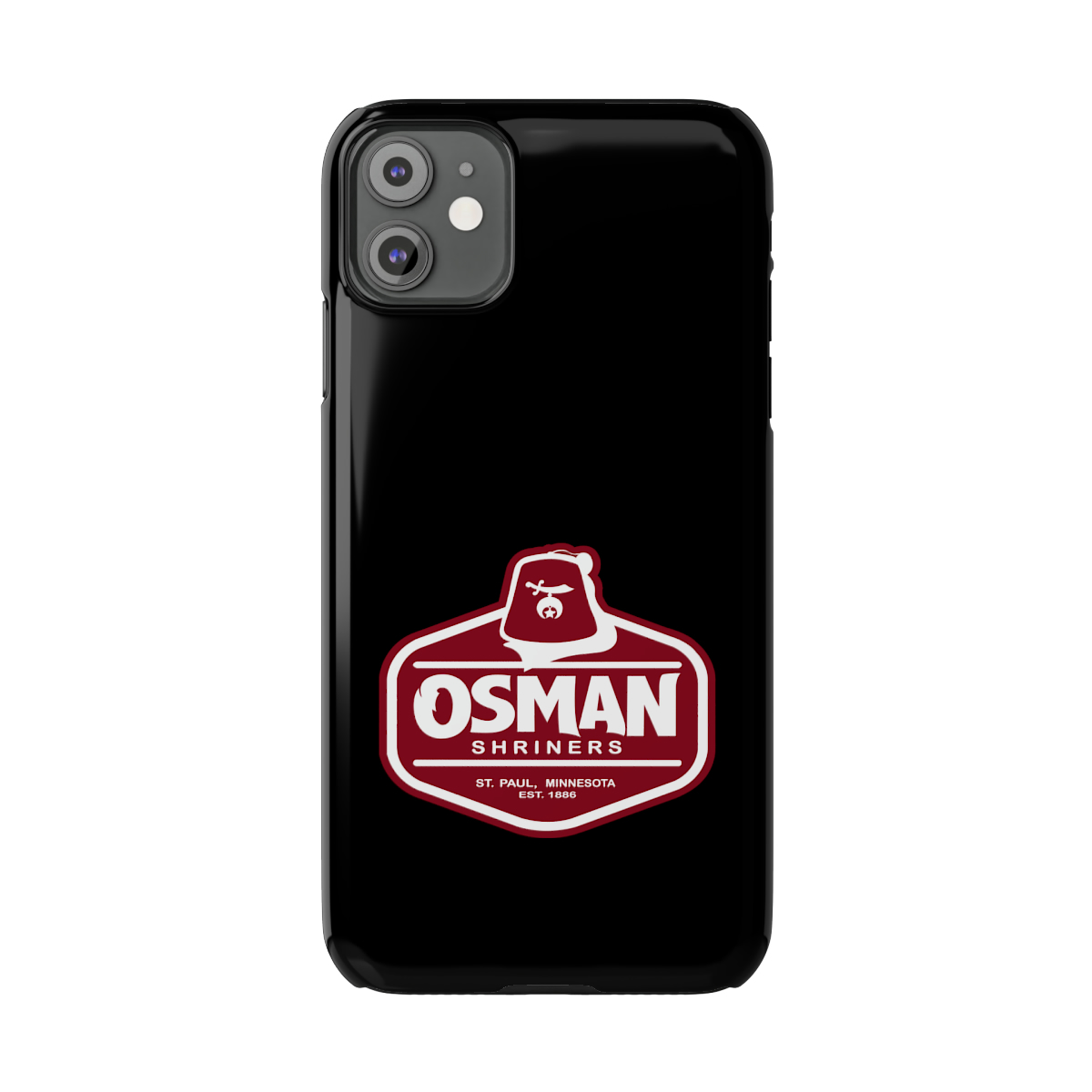 Osman Shrine Slim Phone Case Black - Image 14