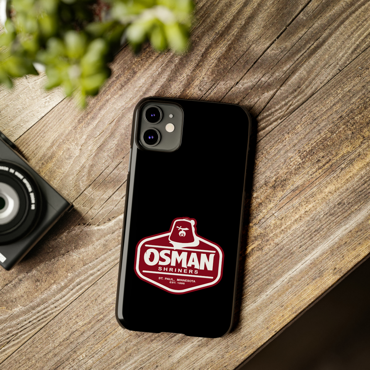 Osman Shrine Slim Phone Case Black - Image 16