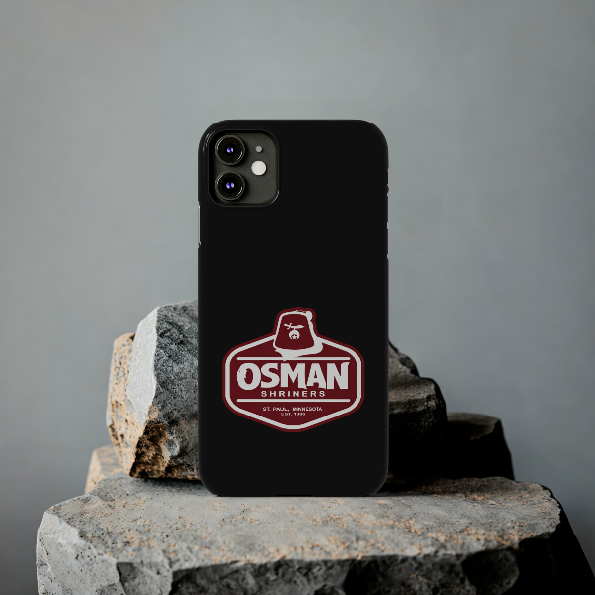 Osman Shrine Slim Phone Case Black - Image 17