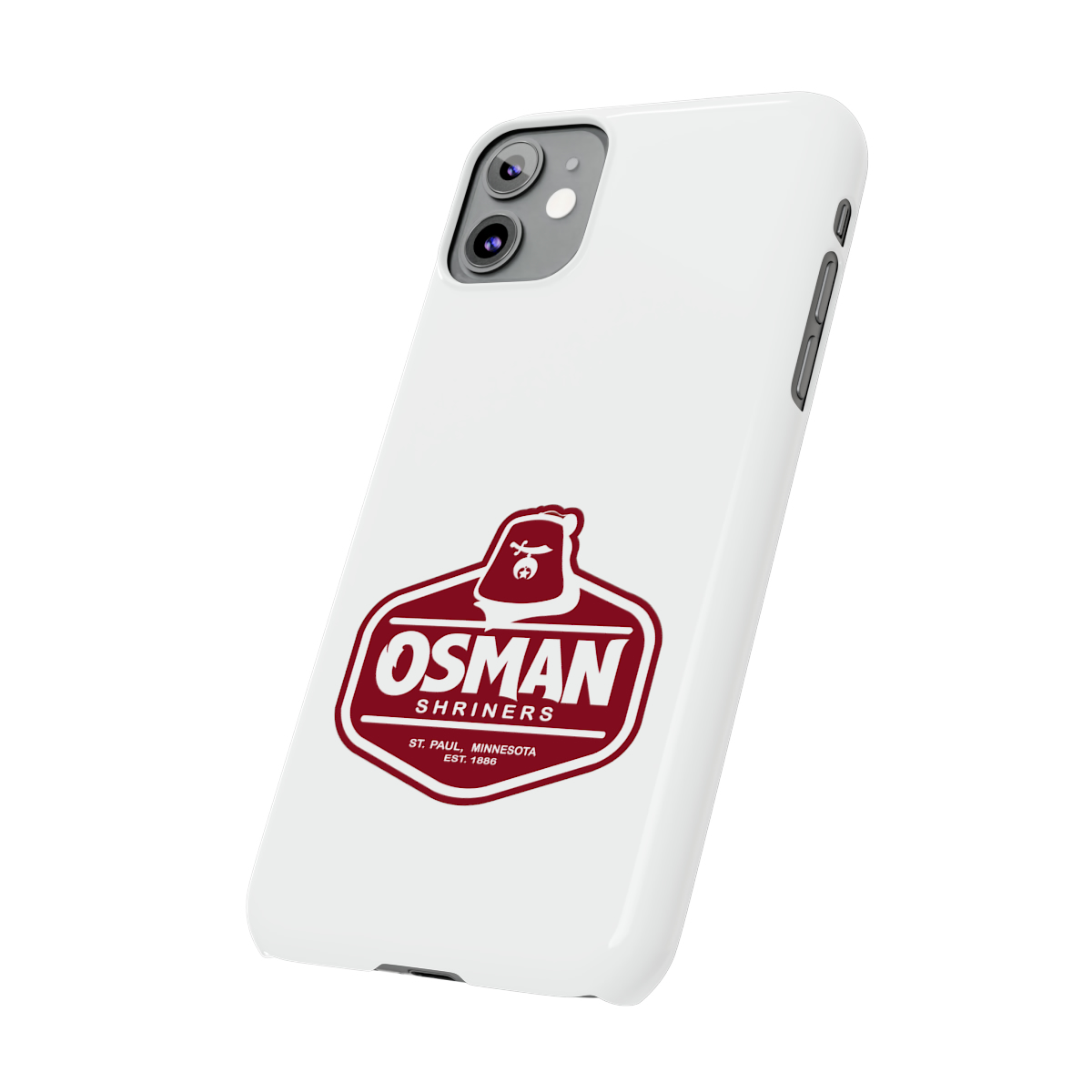 Osman Shrine Slim Phone Case White - Image 15