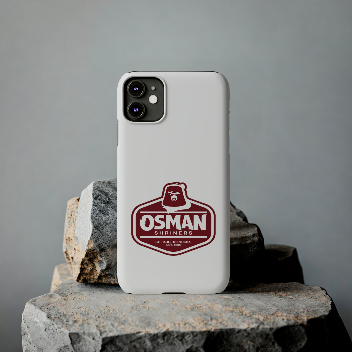 Osman Shrine Slim Phone Case White - Image 17