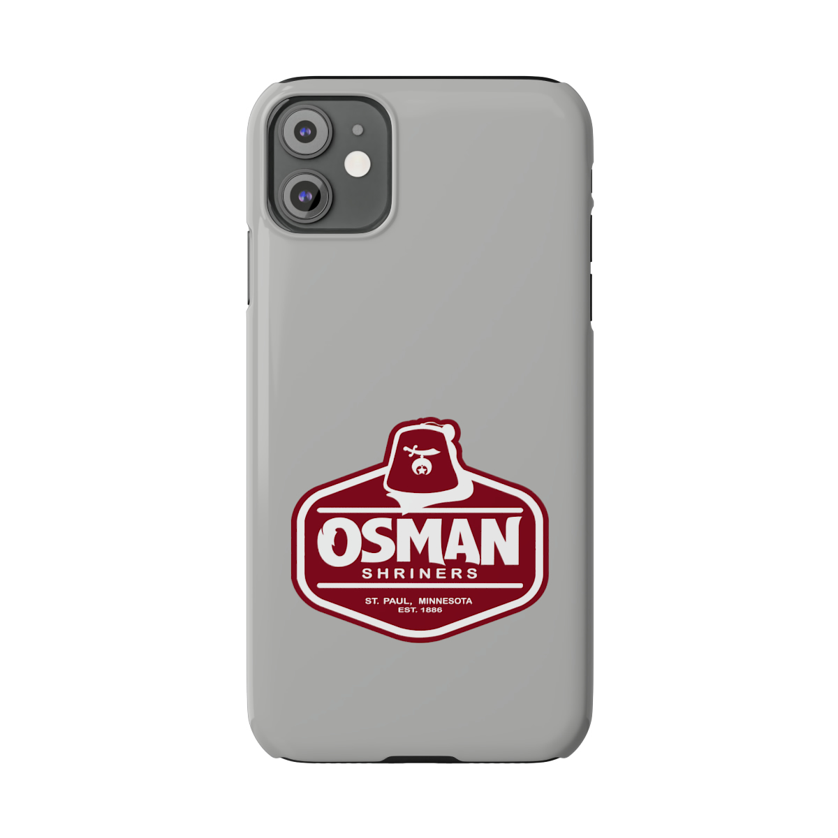 Osman Shrine Slim Phone Case Light Grey - Image 14