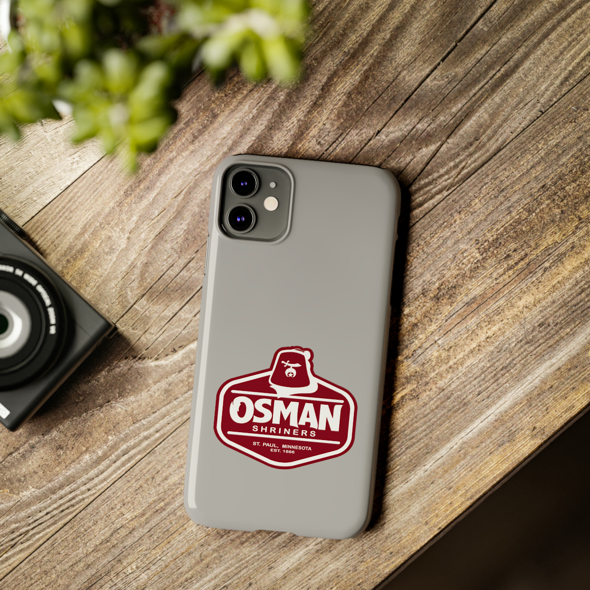 Osman Shrine Slim Phone Case Light Grey - Image 16