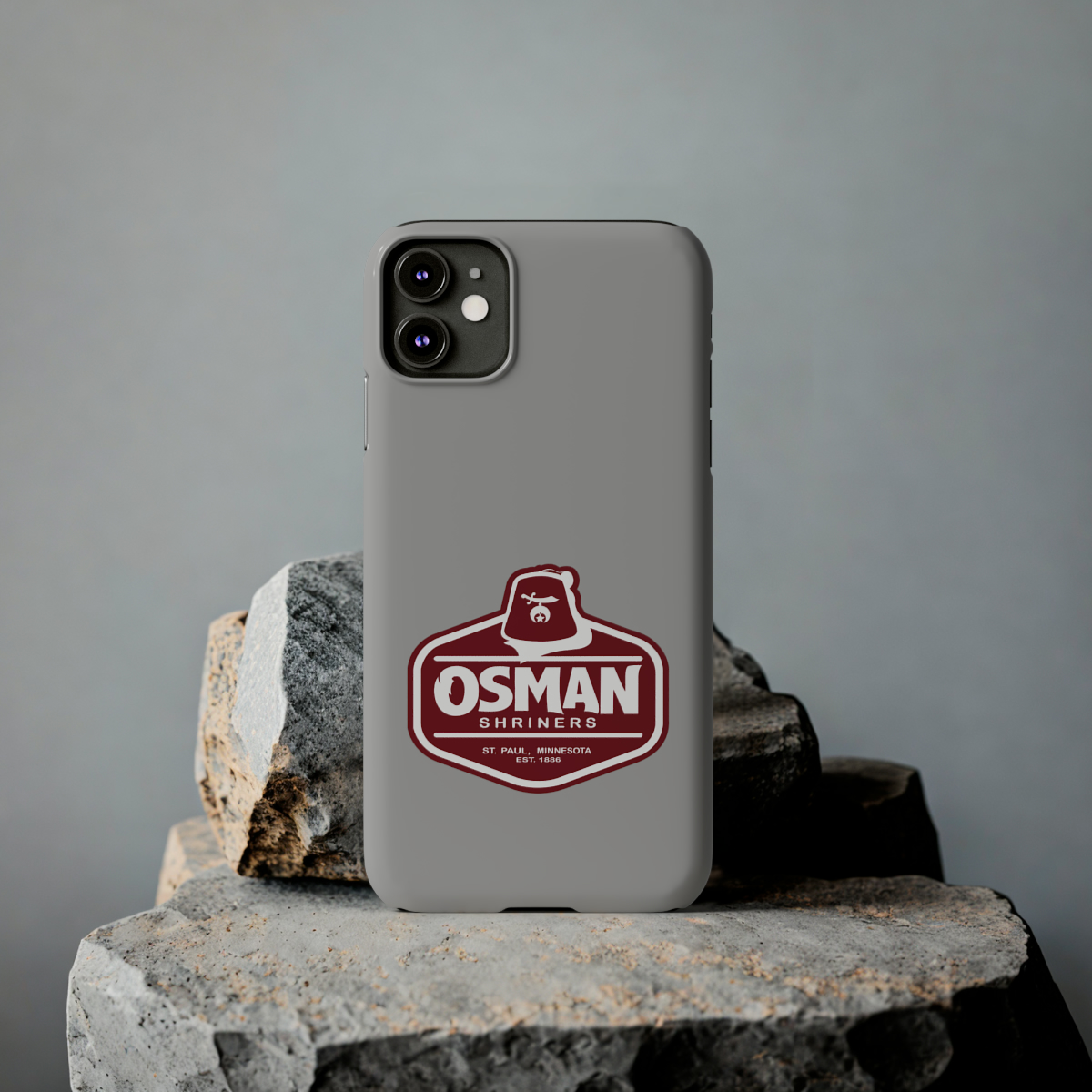Osman Shrine Slim Phone Case Light Grey - Image 17