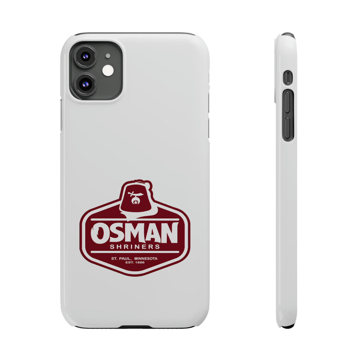 Osman Shrine Slim Phone Case White - Image 13