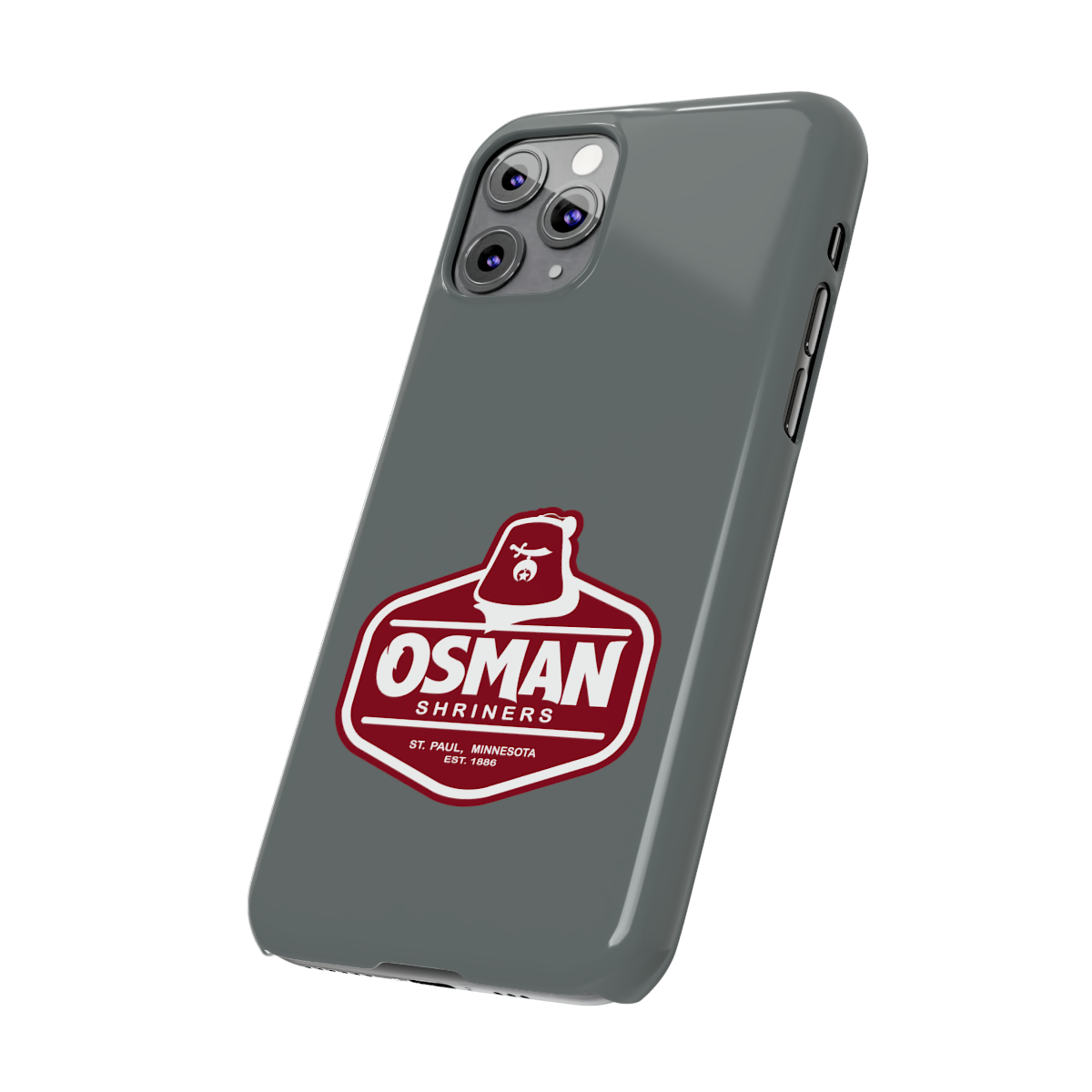 Osman Shrine Slim Phone Case Dark Grey - Image 20