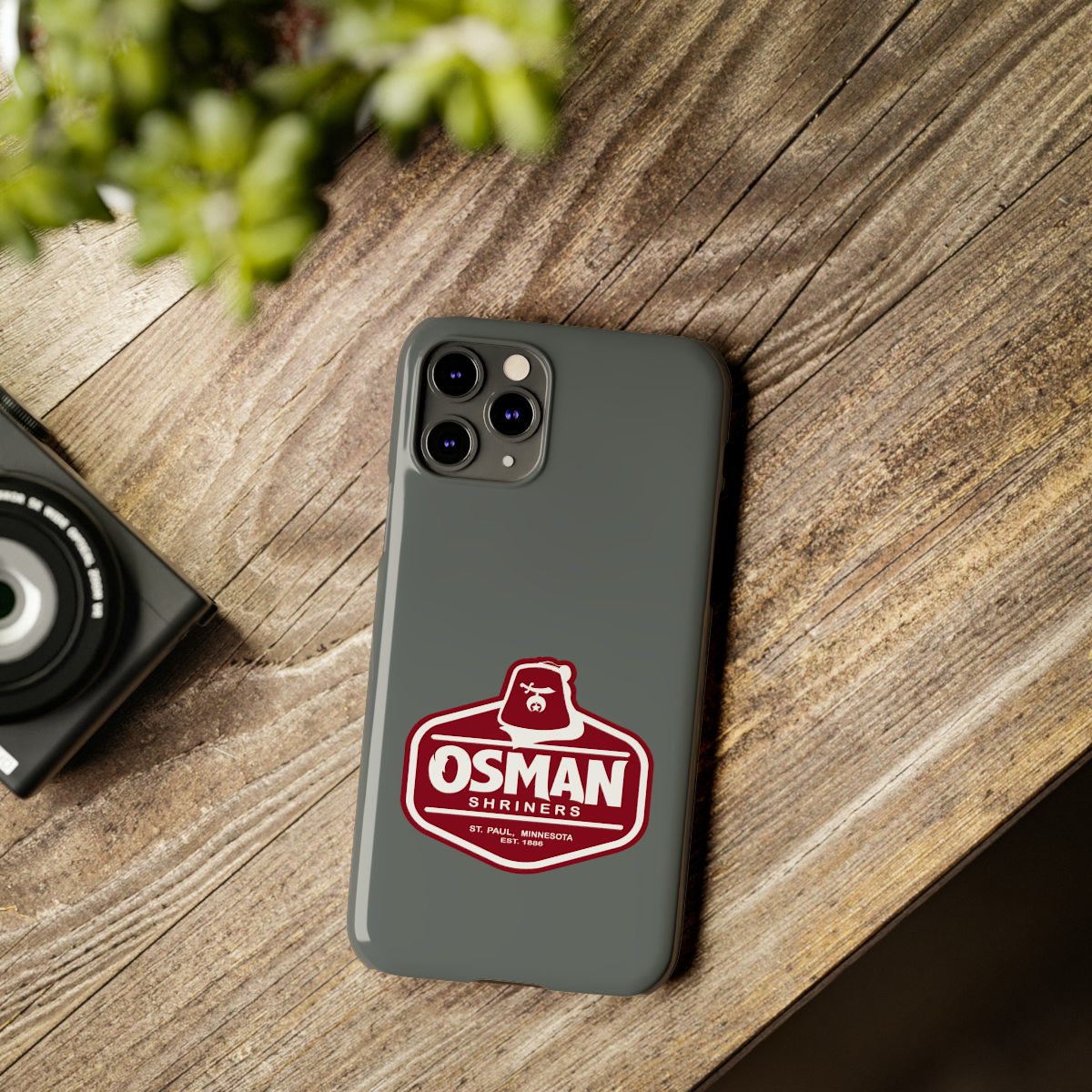 Osman Shrine Slim Phone Case Dark Grey - Image 21