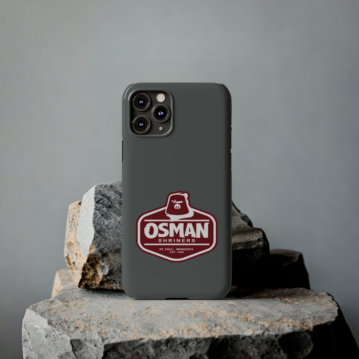 Osman Shrine Slim Phone Case Dark Grey - Image 22