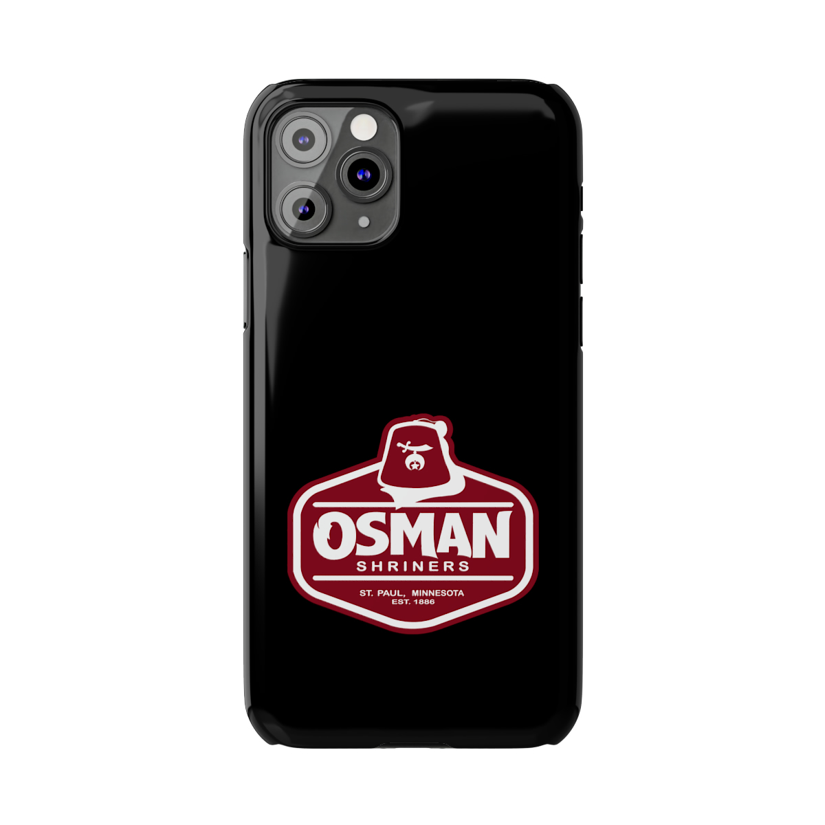 Osman Shrine Slim Phone Case Black - Image 19