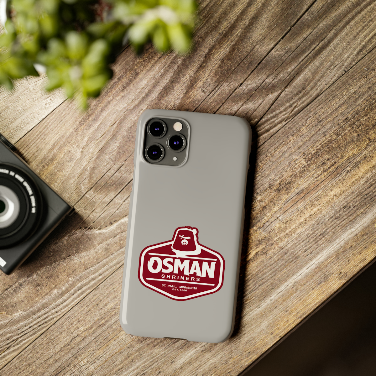 Osman Shrine Slim Phone Case Light Grey - Image 21