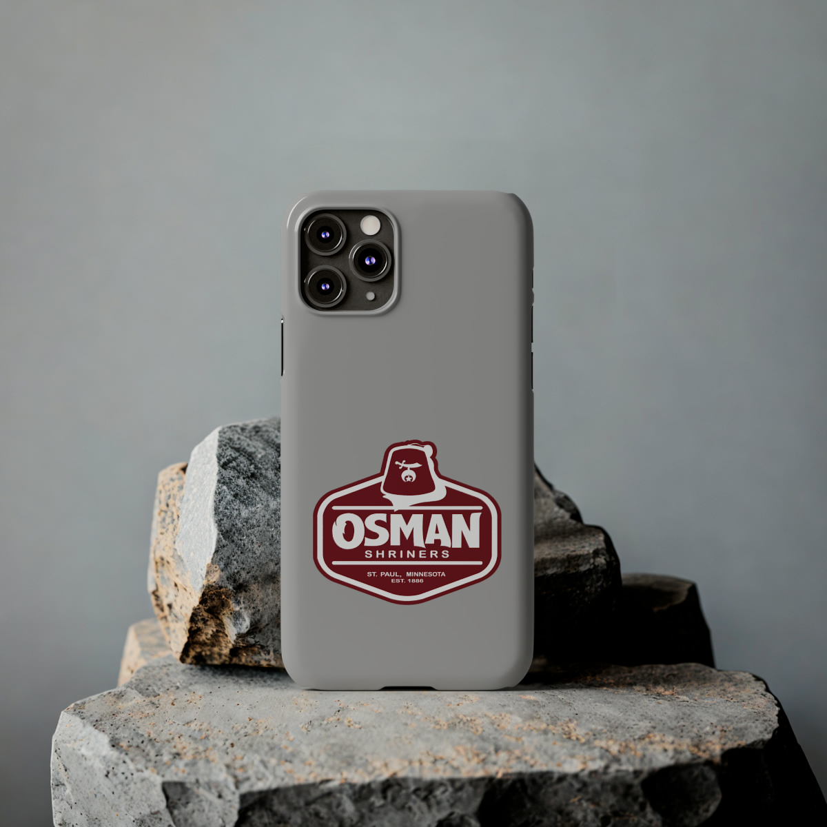 Osman Shrine Slim Phone Case Light Grey - Image 22