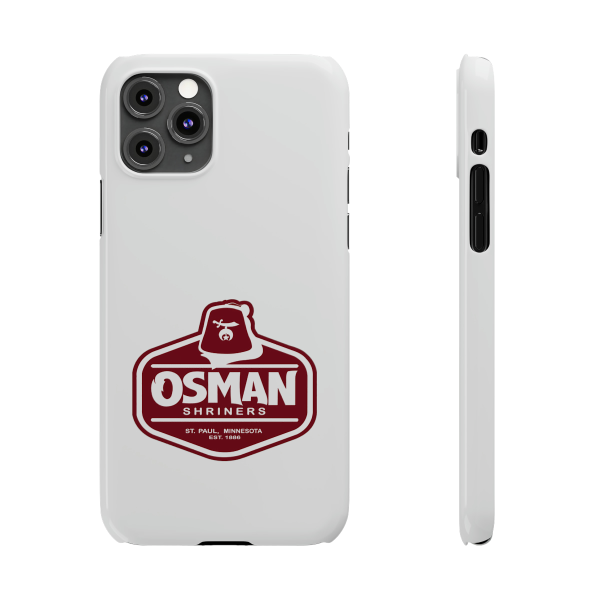 Osman Shrine Slim Phone Case White - Image 18
