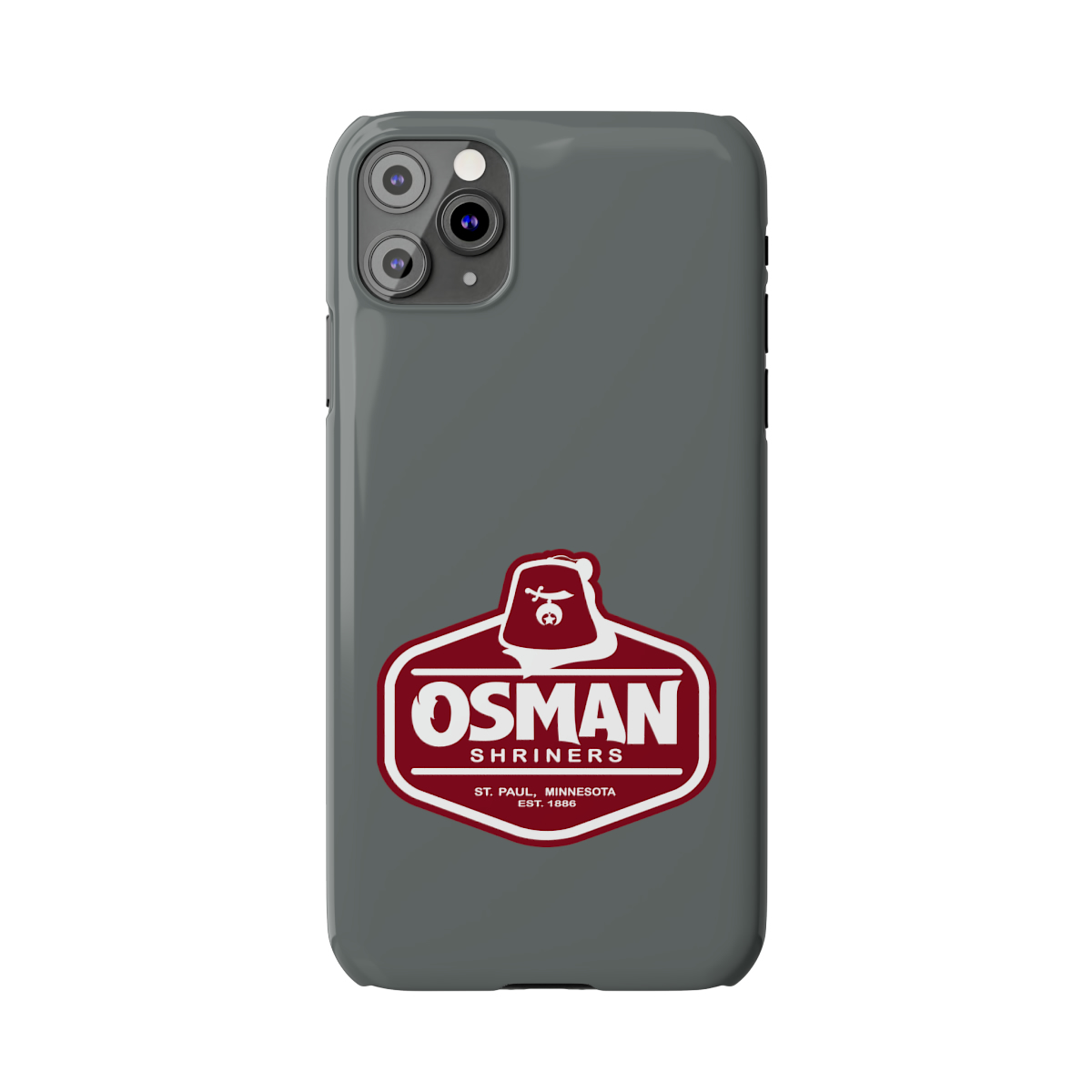 Osman Shrine Slim Phone Case Dark Grey - Image 24