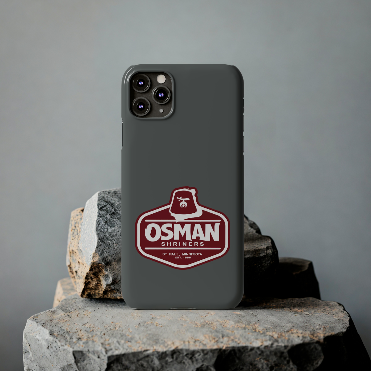 Osman Shrine Slim Phone Case Dark Grey - Image 27