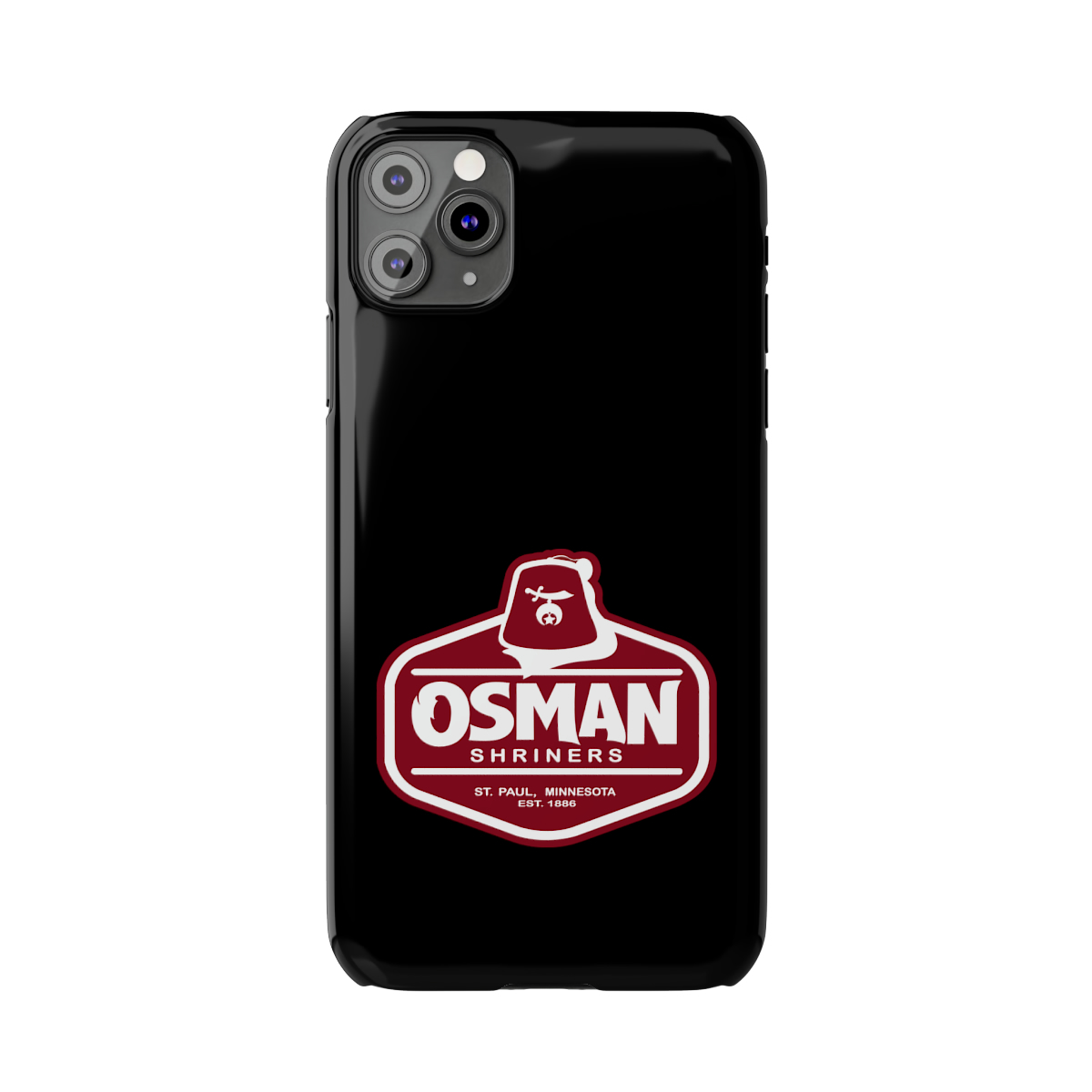 Osman Shrine Slim Phone Case Black - Image 24