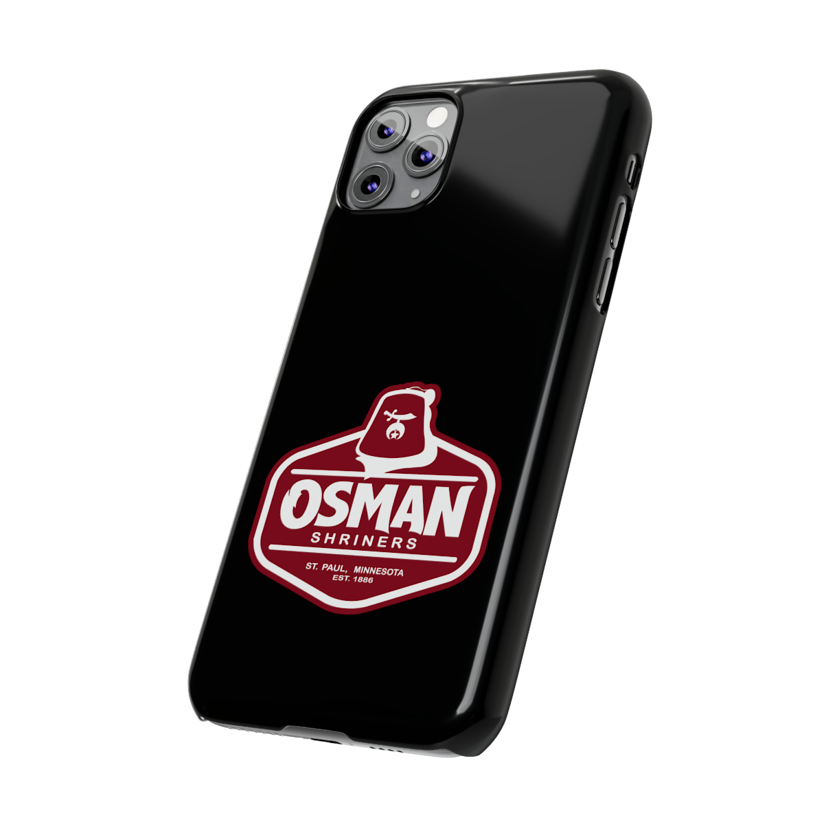 Osman Shrine Slim Phone Case Black - Image 25