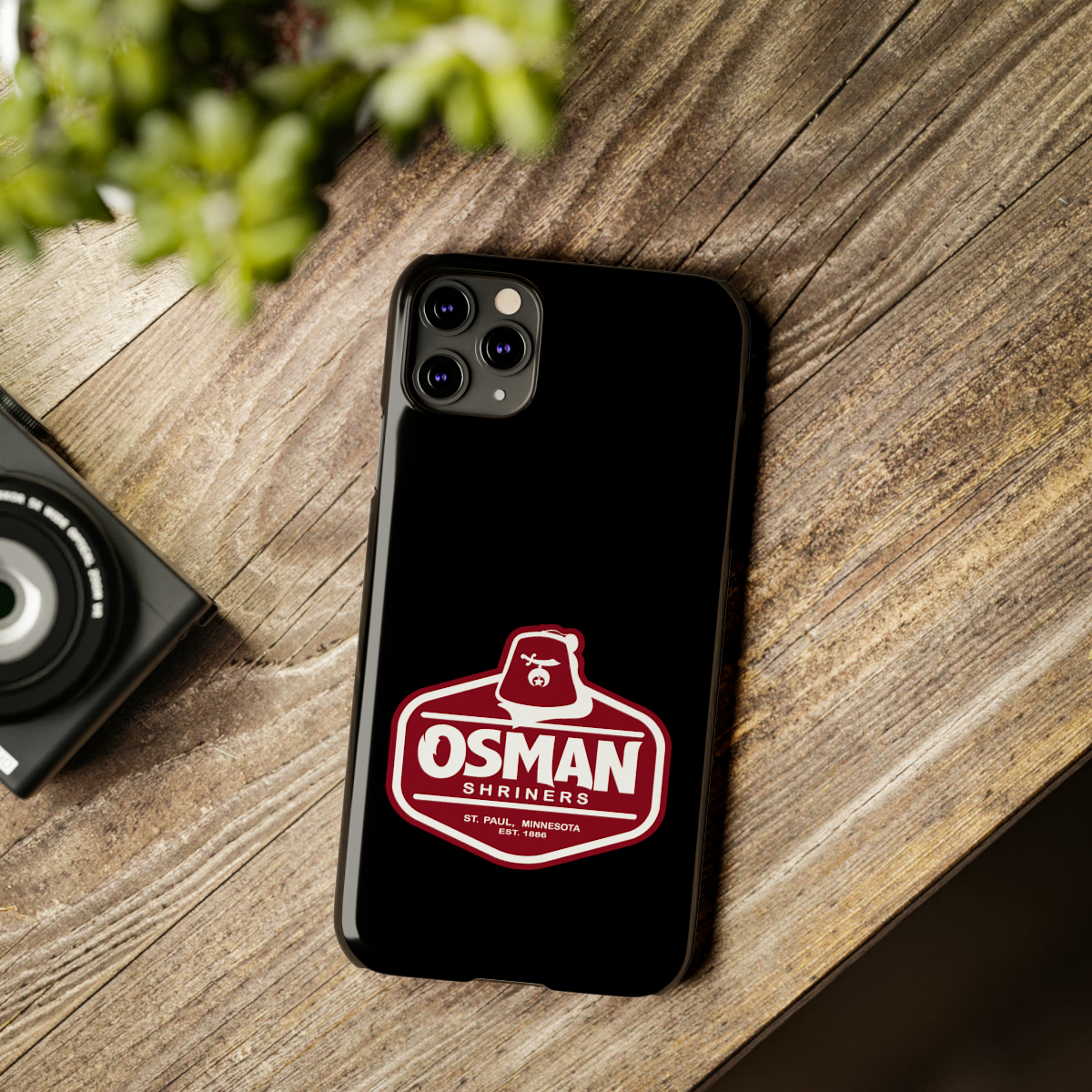Osman Shrine Slim Phone Case Black - Image 26